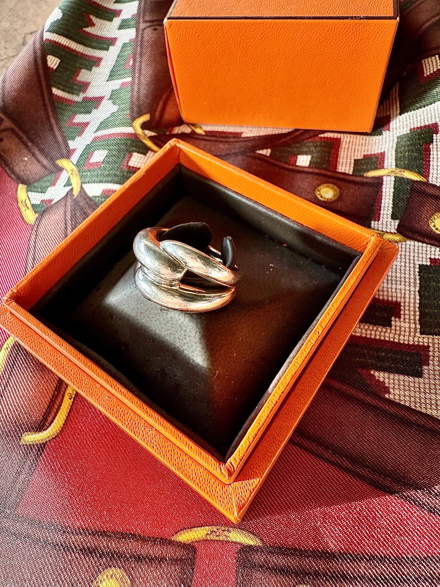 Bague noeud en argent