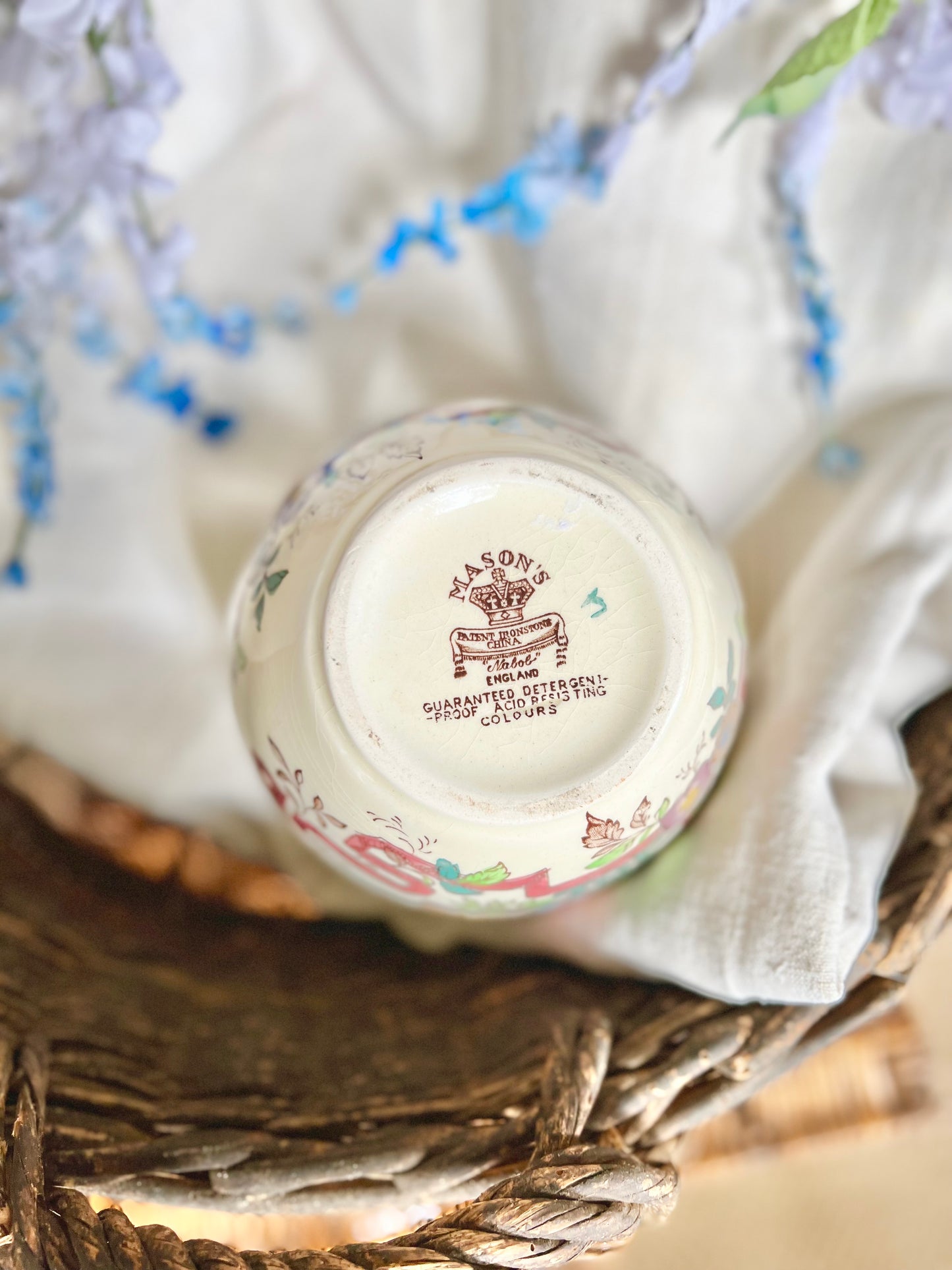 Vase Mason’s en faïence anglaise