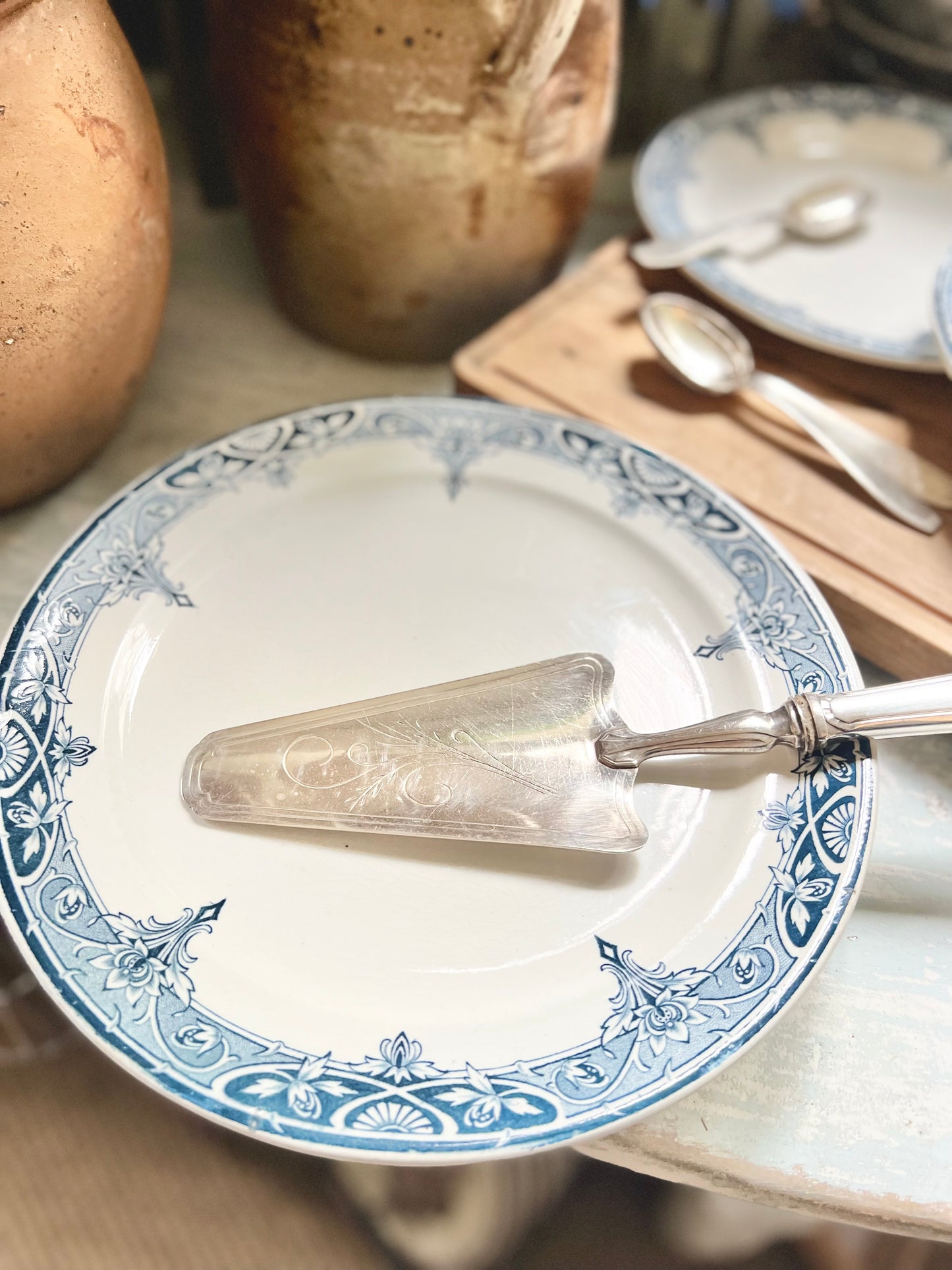 Service à dessert, Saint Amand, art nouveau