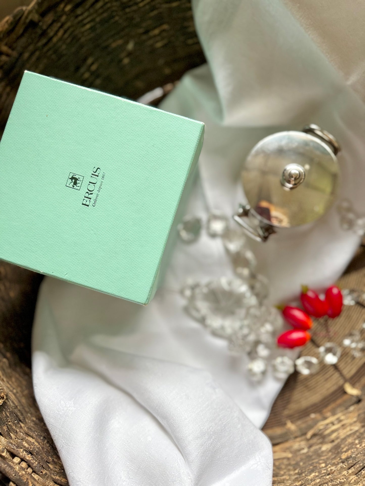 Sucrier Ercuis, métal argenté