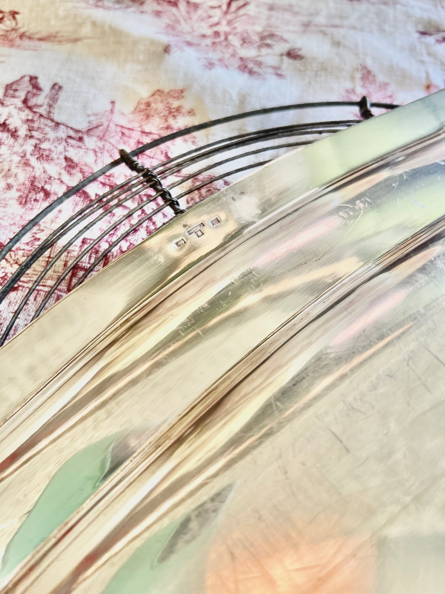 Bandeja art déco en metal plateado, Saint Médard