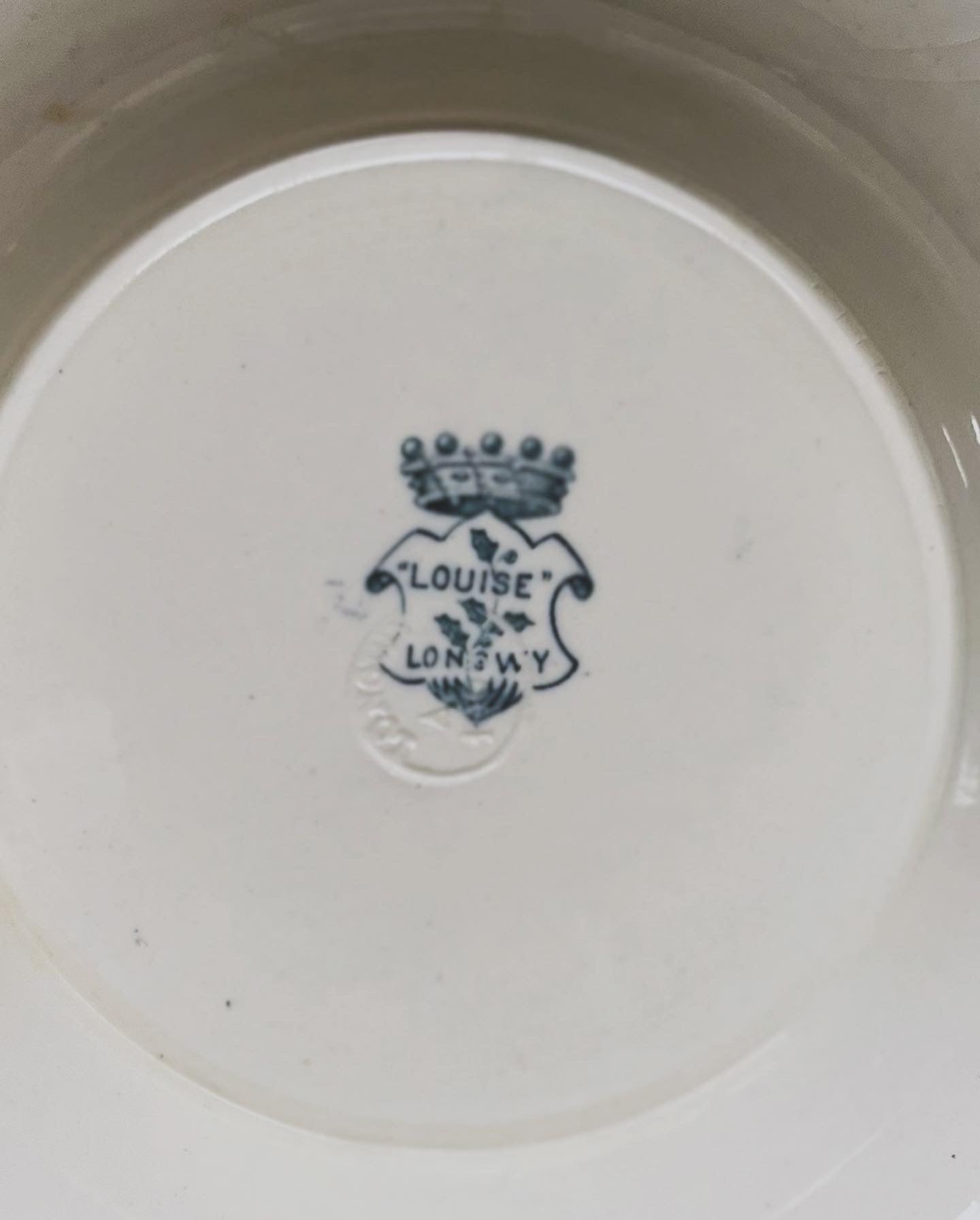 5 small Longwy “Louise” plates