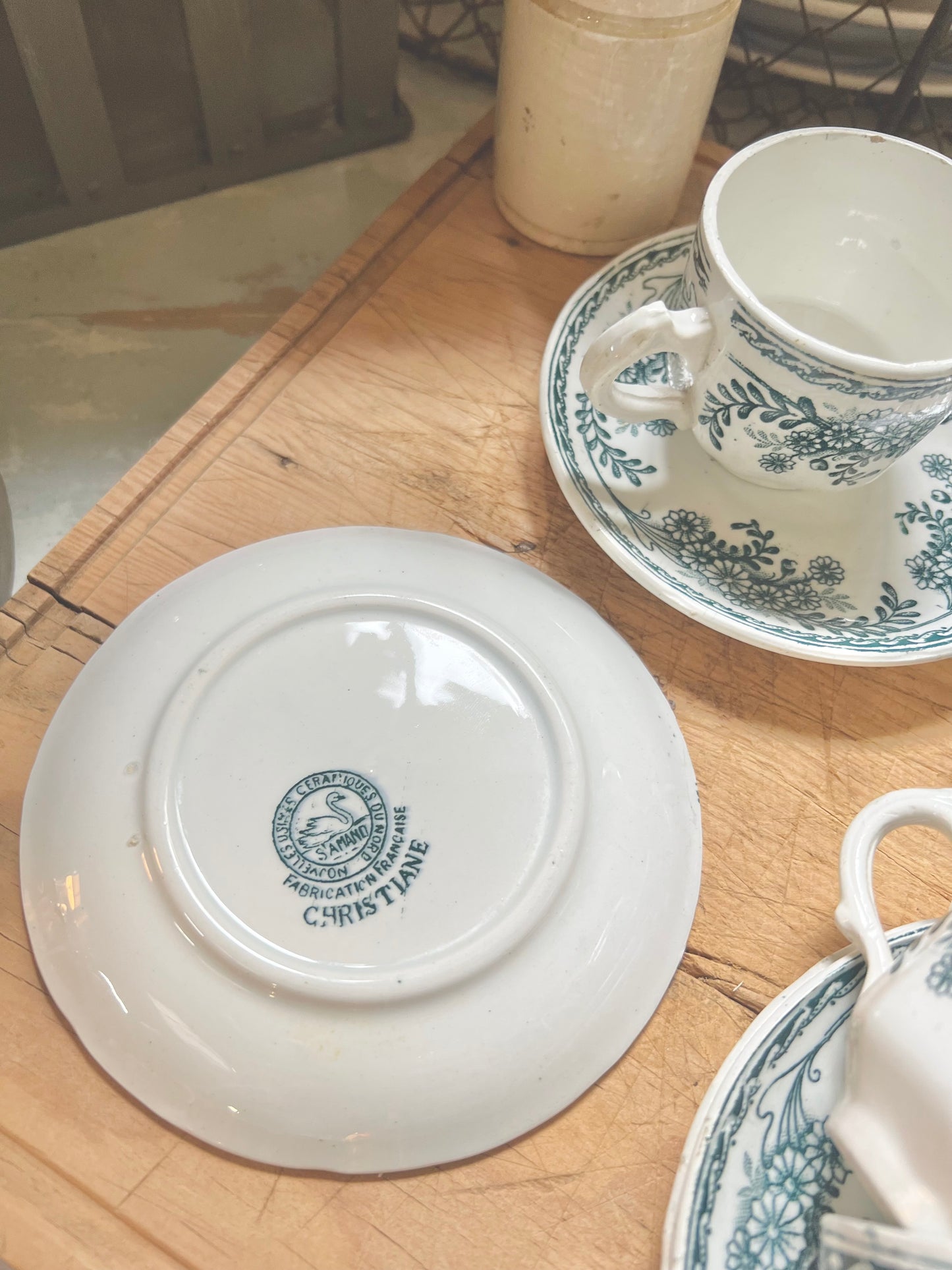 Service à café, terre de fer de Saint Amand