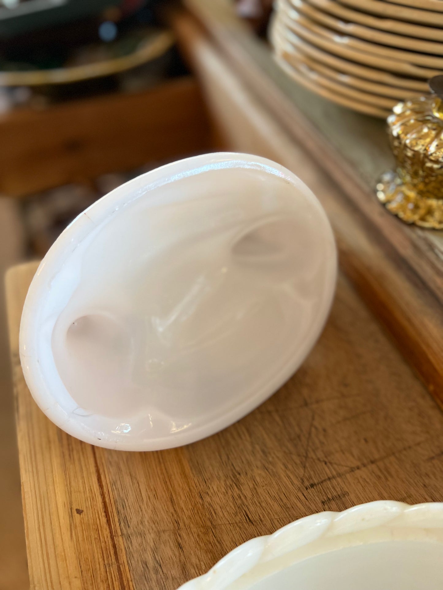 Poule 19 ème en opaline de vallerysthal