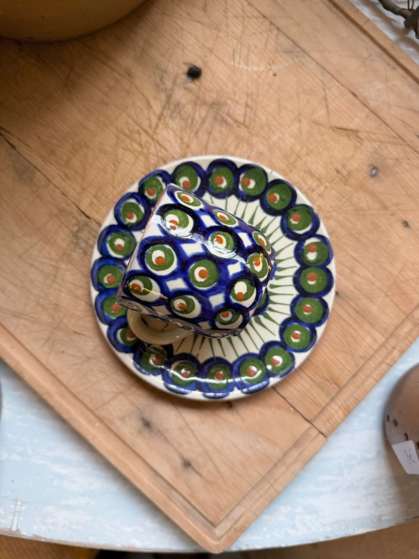 Tasse à café polonaise émaillée