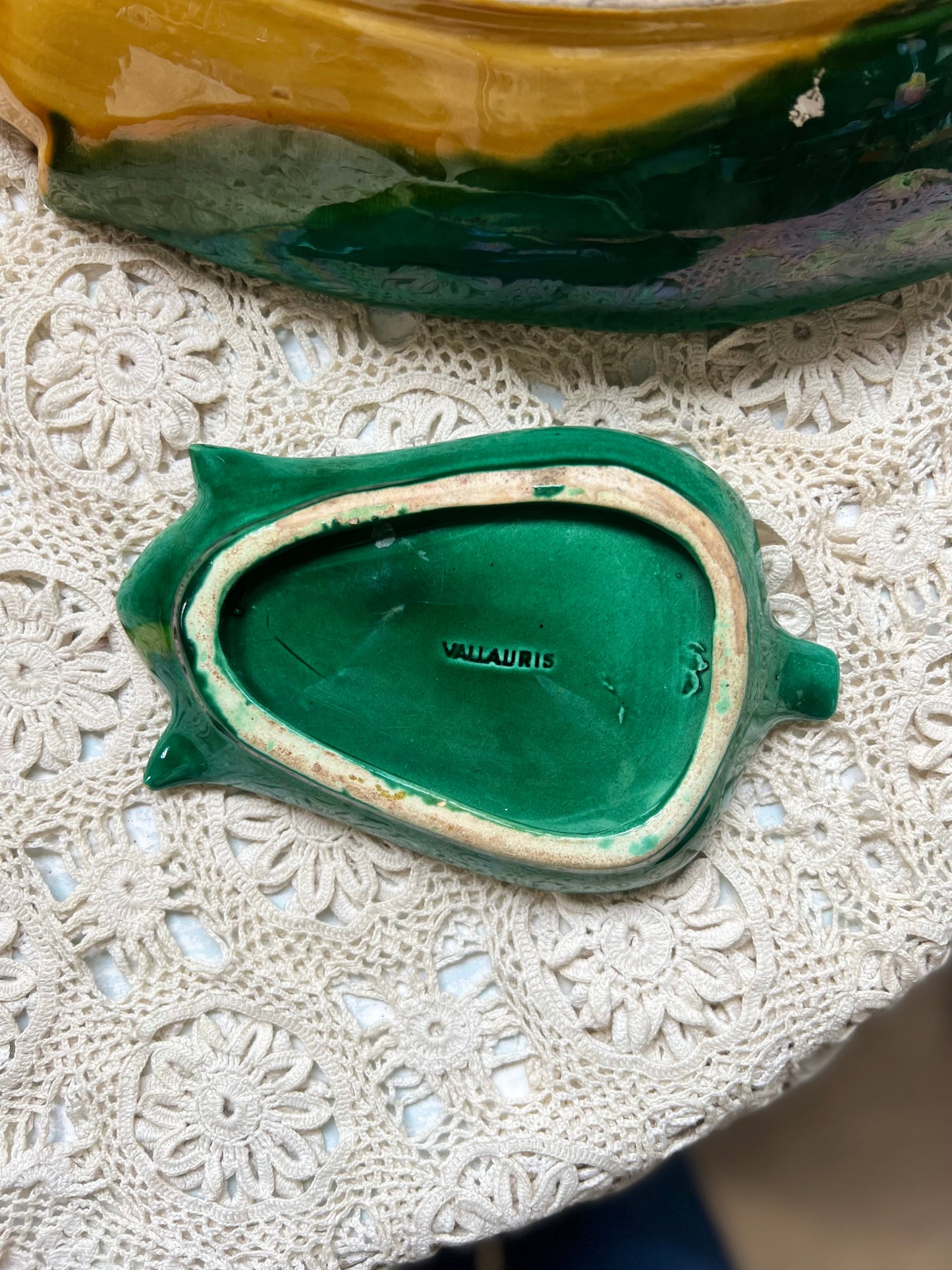 Ravier en barbotine maïs, vintage