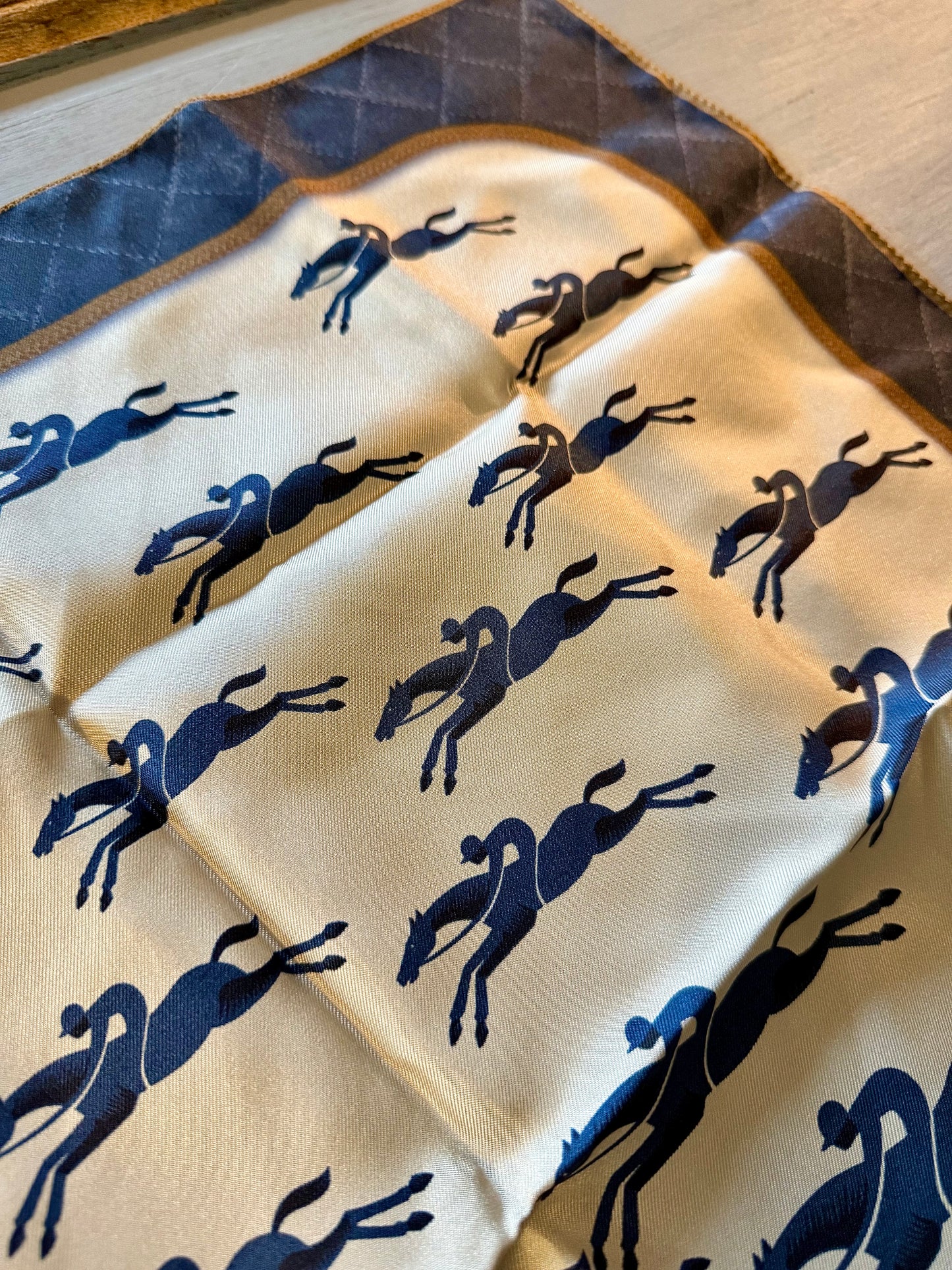 Foulard gavroche Longchamp en soie