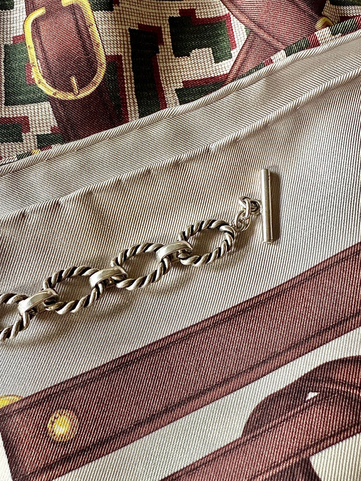 Bracelet style Hermès en argent