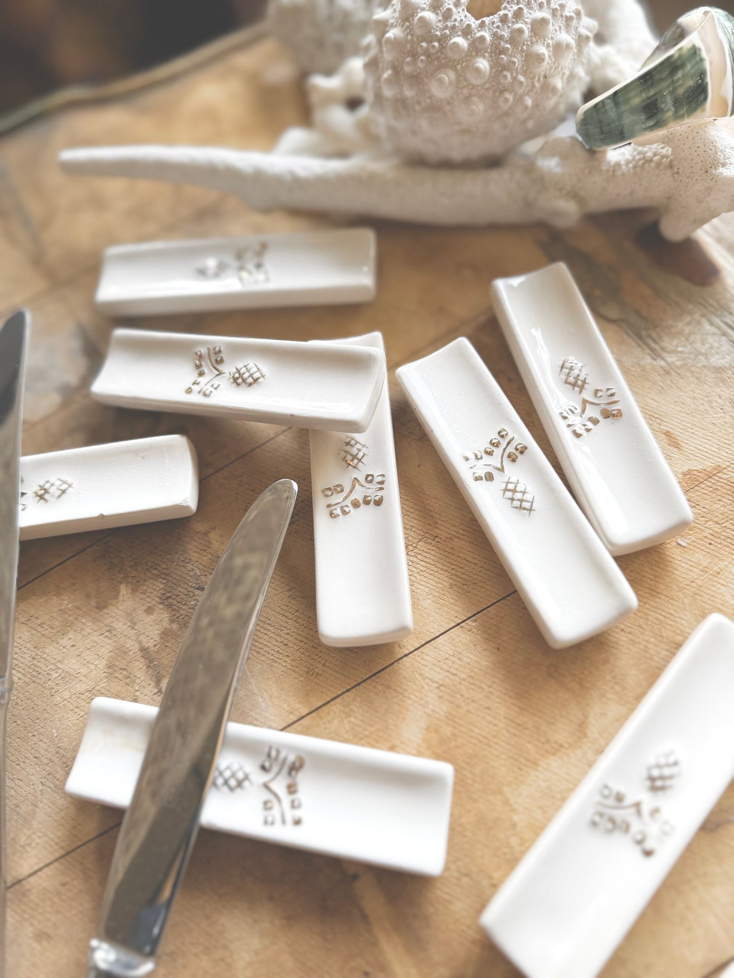 12 Porte-couteaux vintage