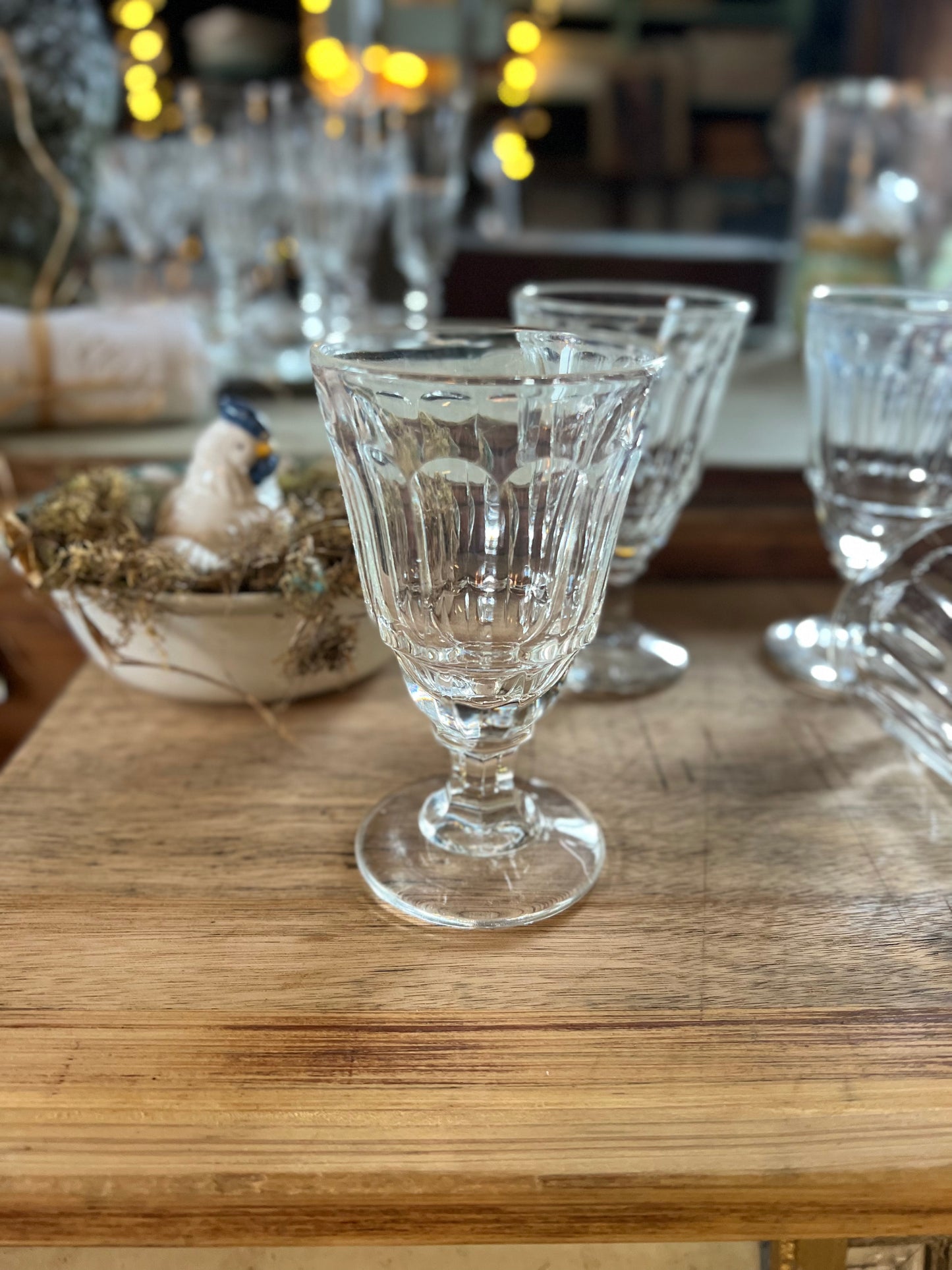 2 verres à bistrot vintage - Le boudoir luxe de Solenn