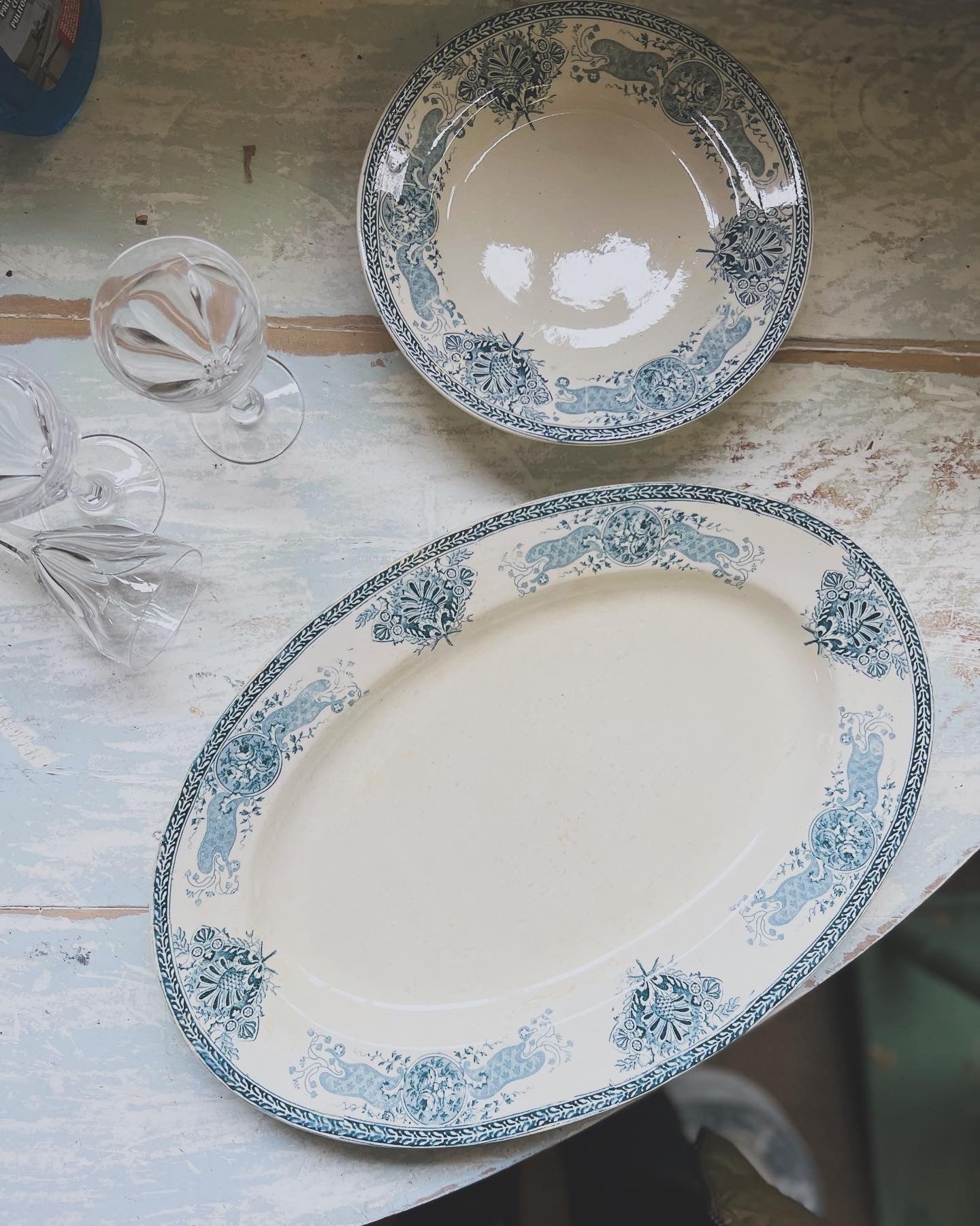 Plat ovale Longwy « Louise »