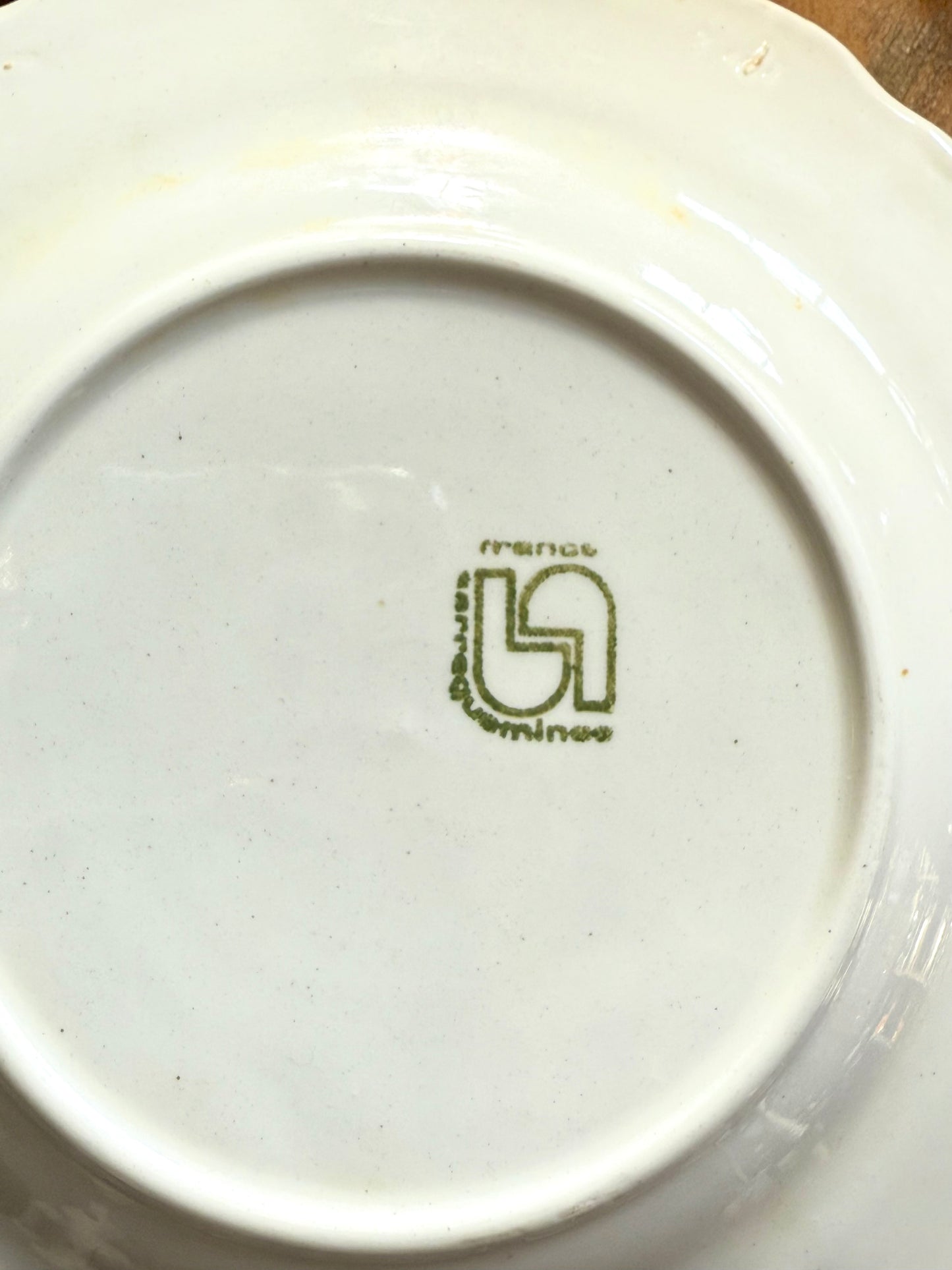 Assiettes à dessert aux fruits de Sarreguemines