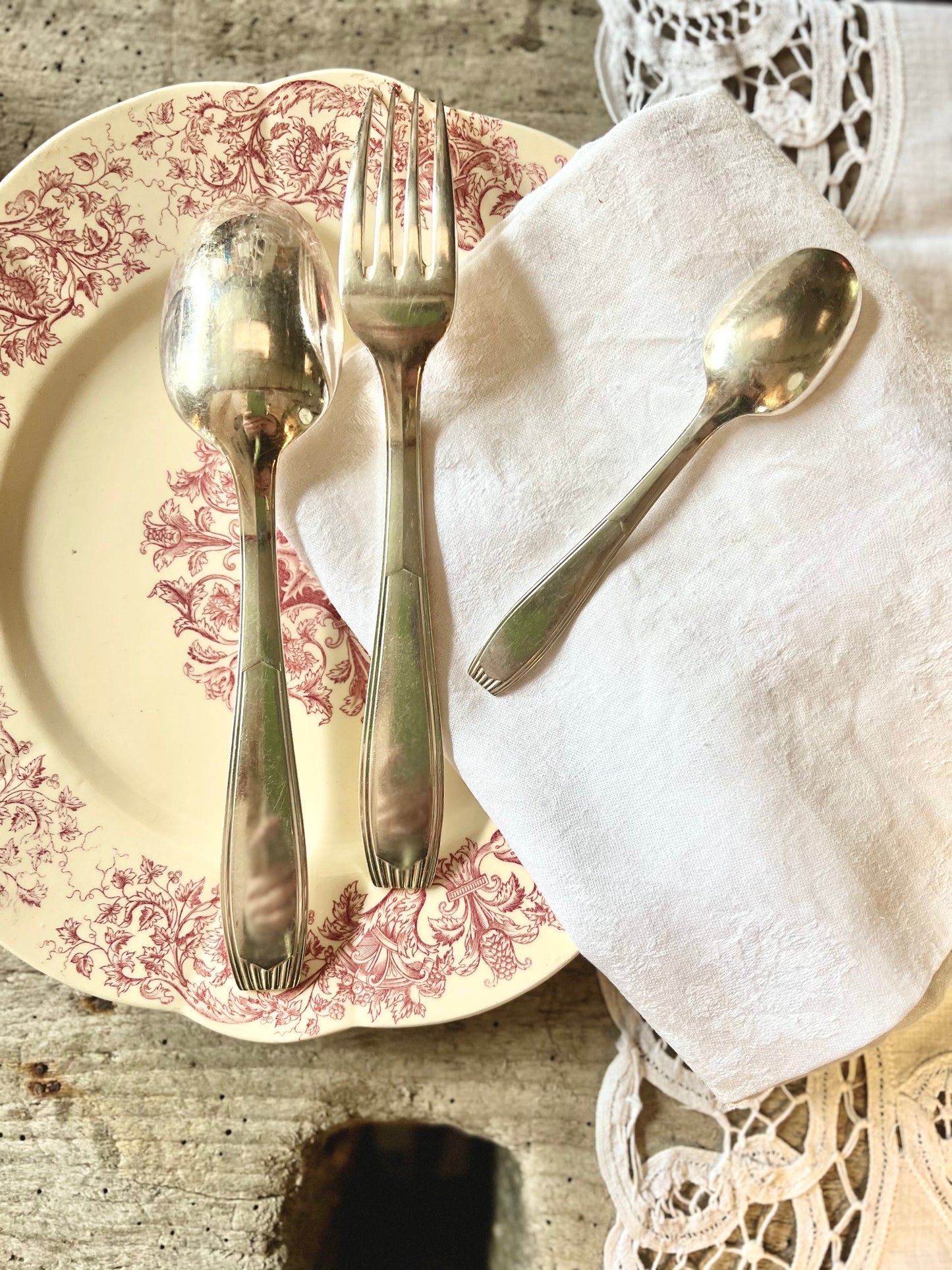 Ménagère Christofle, art déco en alfénide