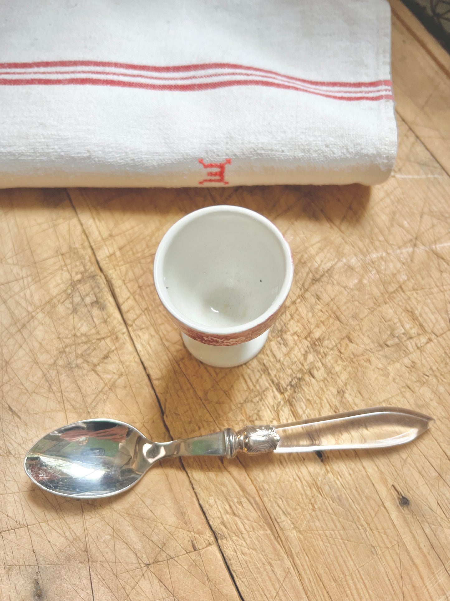 Coquetier terre de fer XIX ème