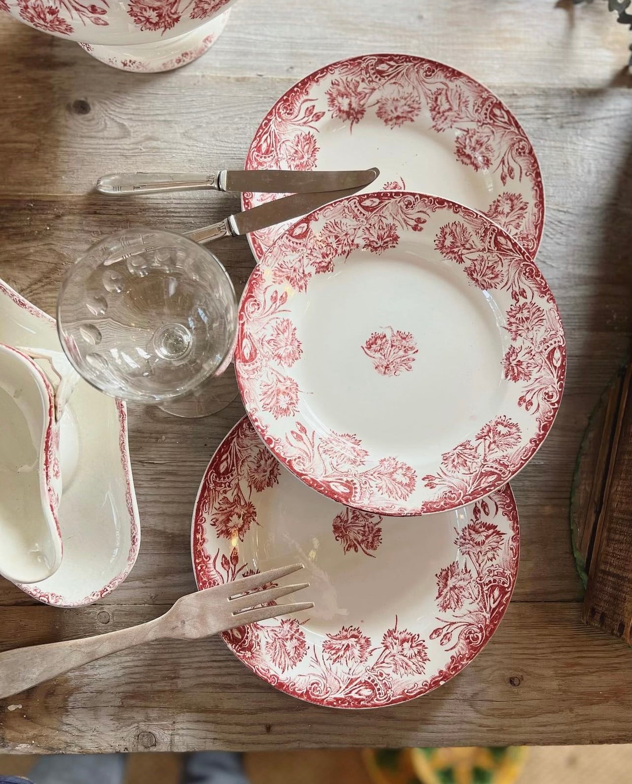 Assiette ancienne - Le boudoir luxe de Solenn