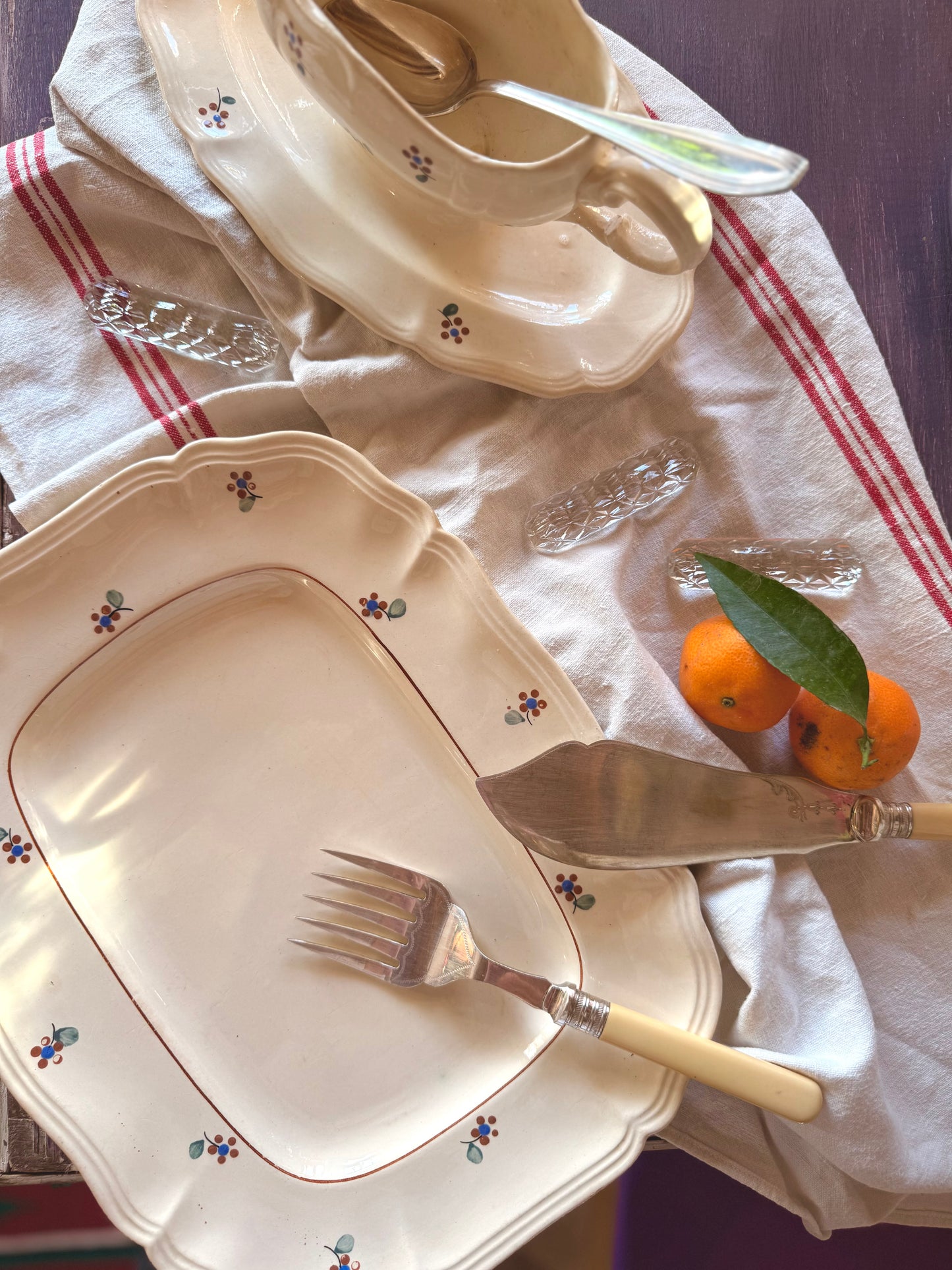 Plat rectangulaire « Arromanches » Digoin Sarreguemines