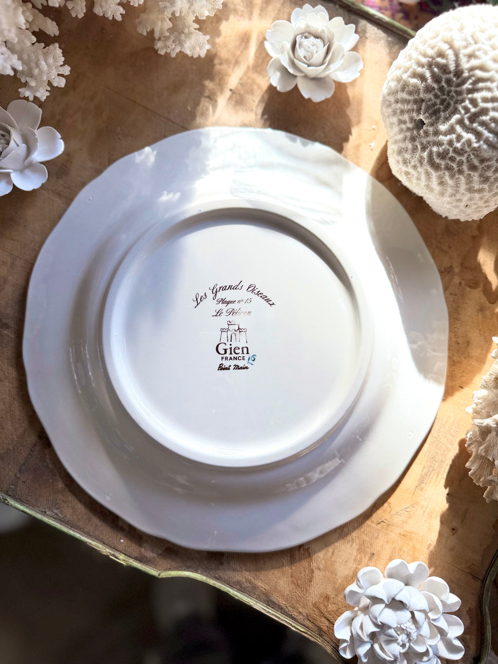 N.15: assiette collection « les grands oiseaux » de Gien - Le boudoir luxe de Solenn