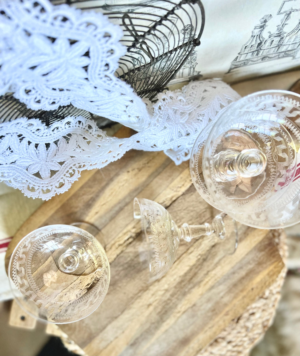 6 coupes à champagne Baccarat en cristal - Le boudoir luxe de Solenn