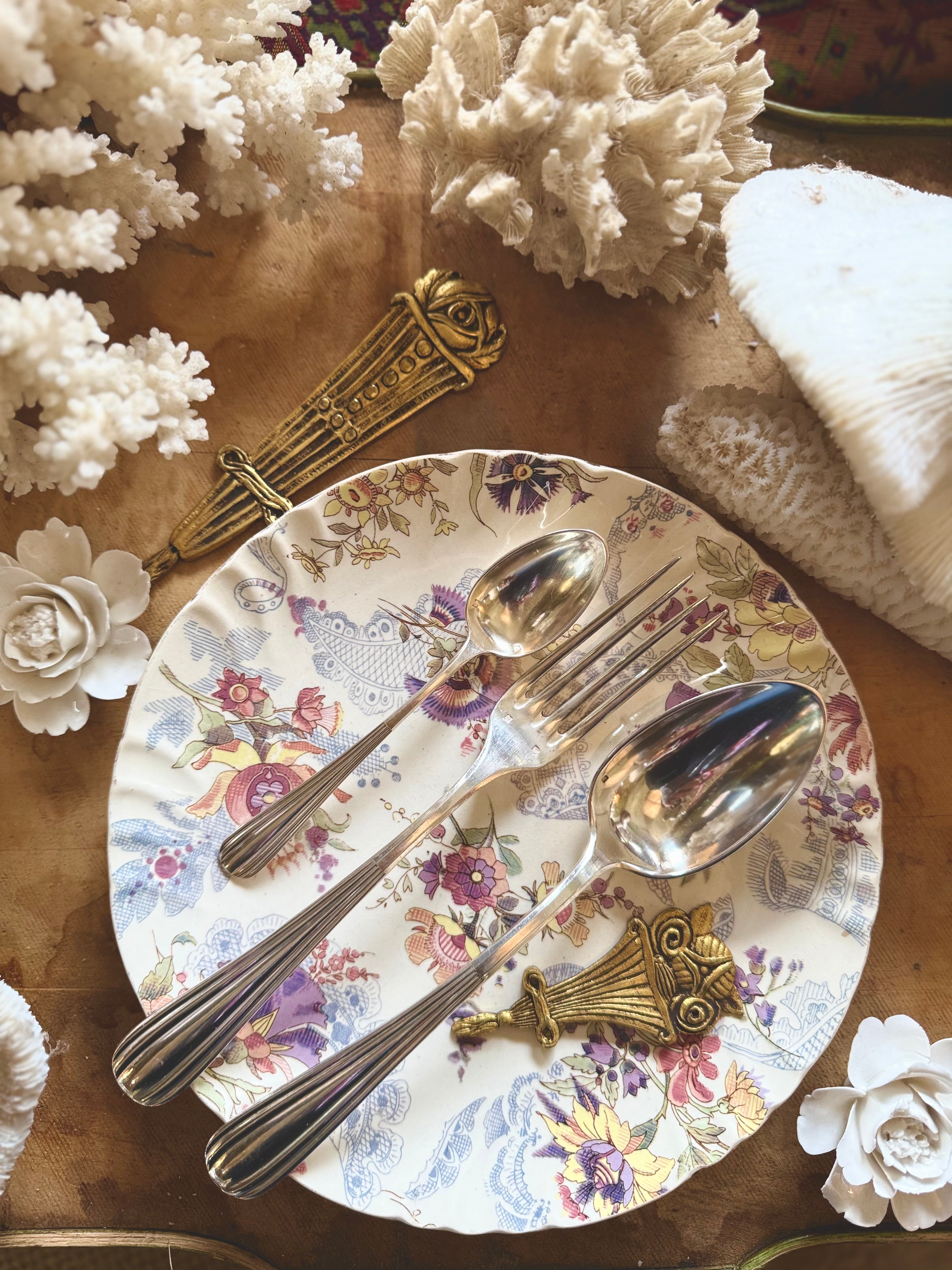 Ménagère Art Déco en métal argenté - Le boudoir luxe de Solenn