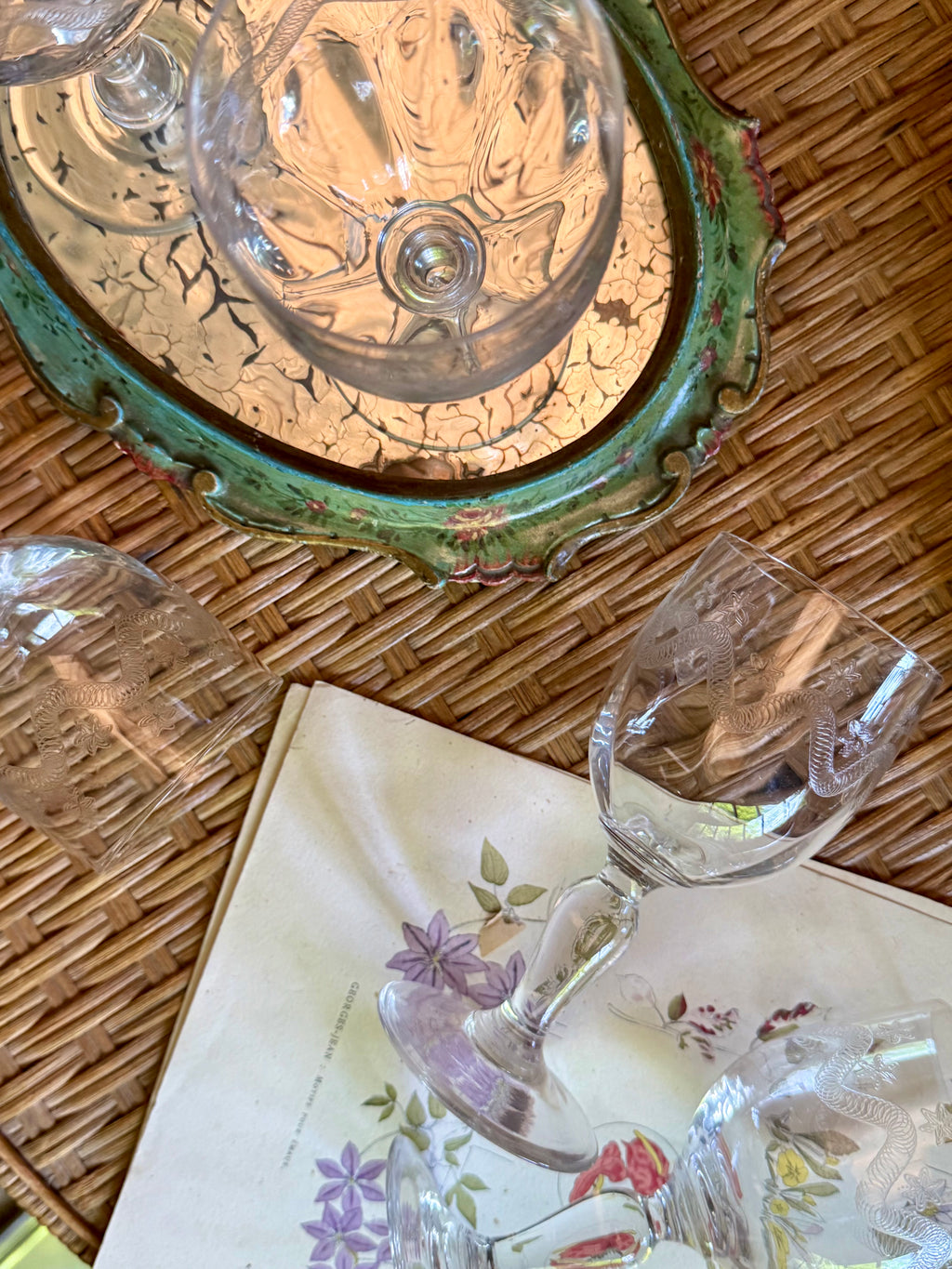 8 verres à vin en cristal, XIX ème