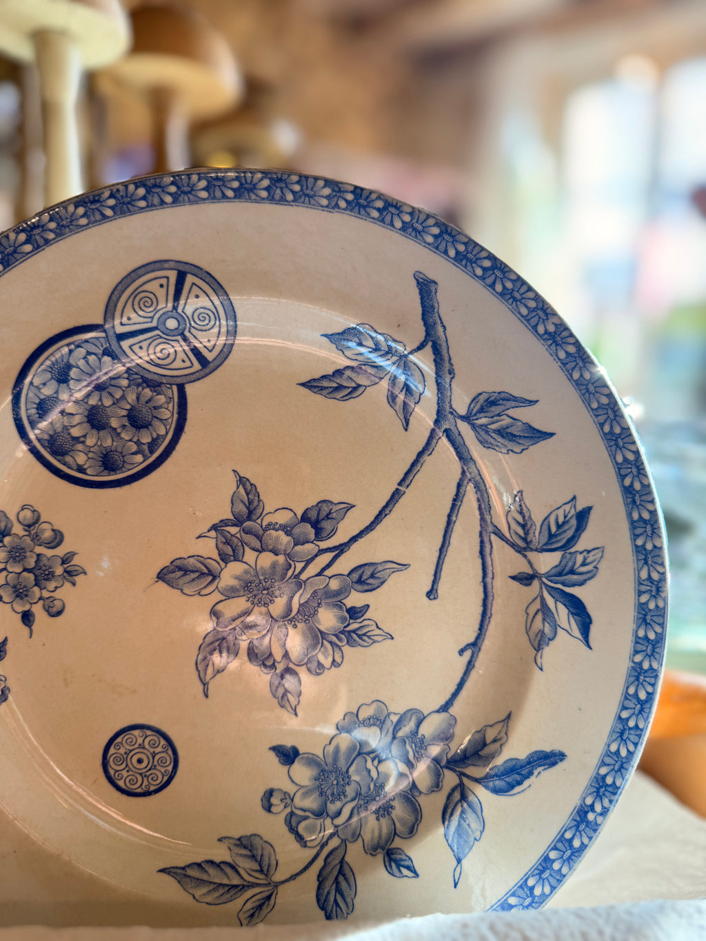 Assiettes plates Clairefontaine, terre de fer
