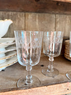 Verres à vin en cristal, XIX ème - Le boudoir luxe de Solenn