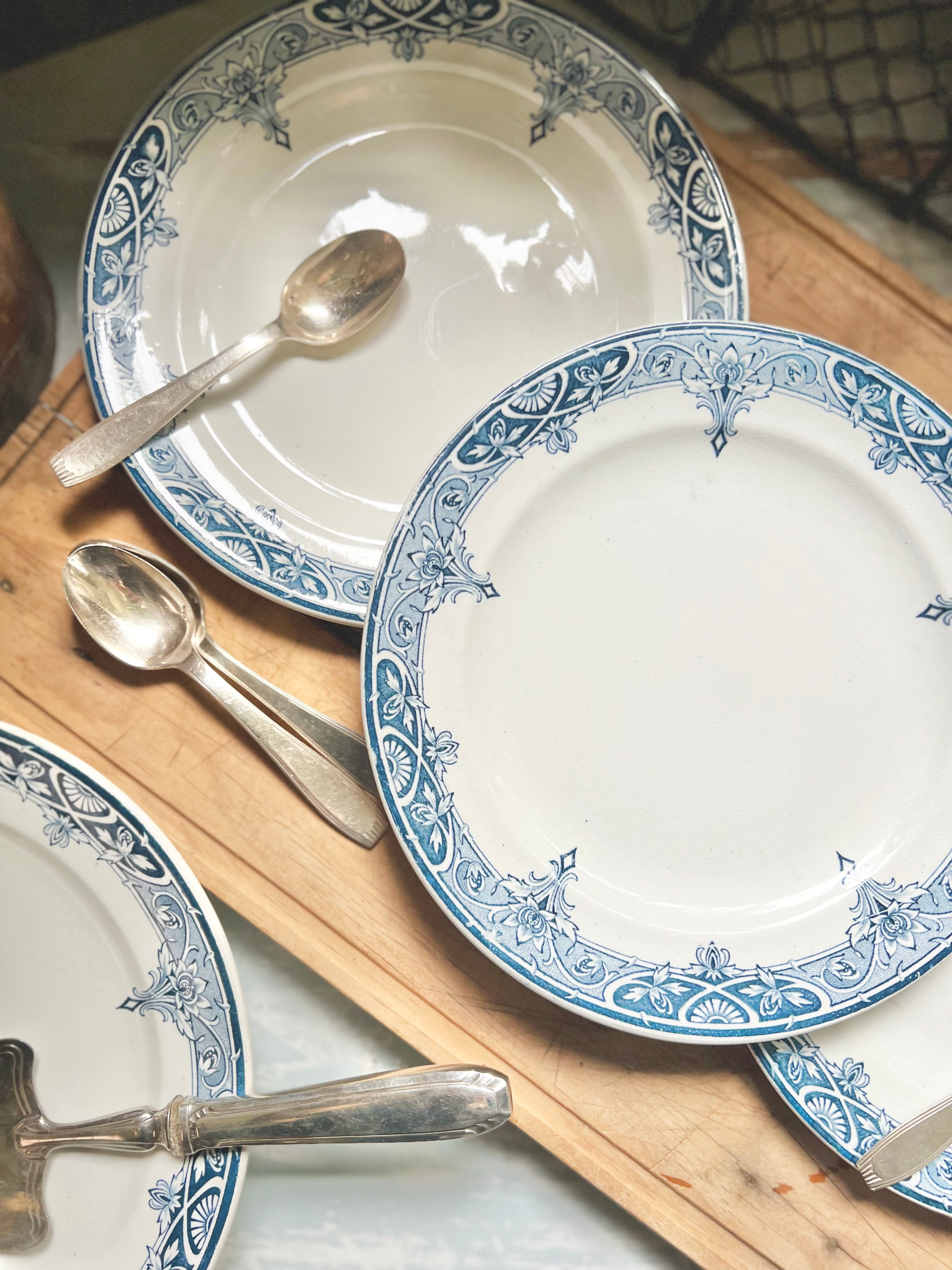 Service à dessert, Saint Amand, art nouveau - Le boudoir luxe de Solenn