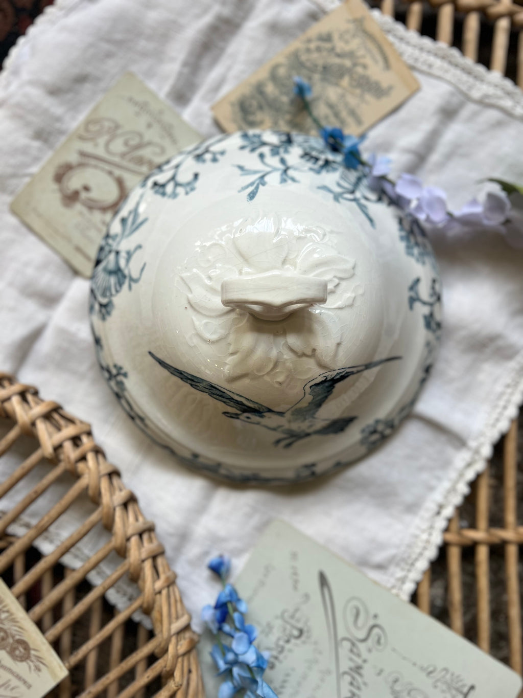 Légumier Gien modèle « Mouette », terre de fer - Le boudoir luxe de Solenn