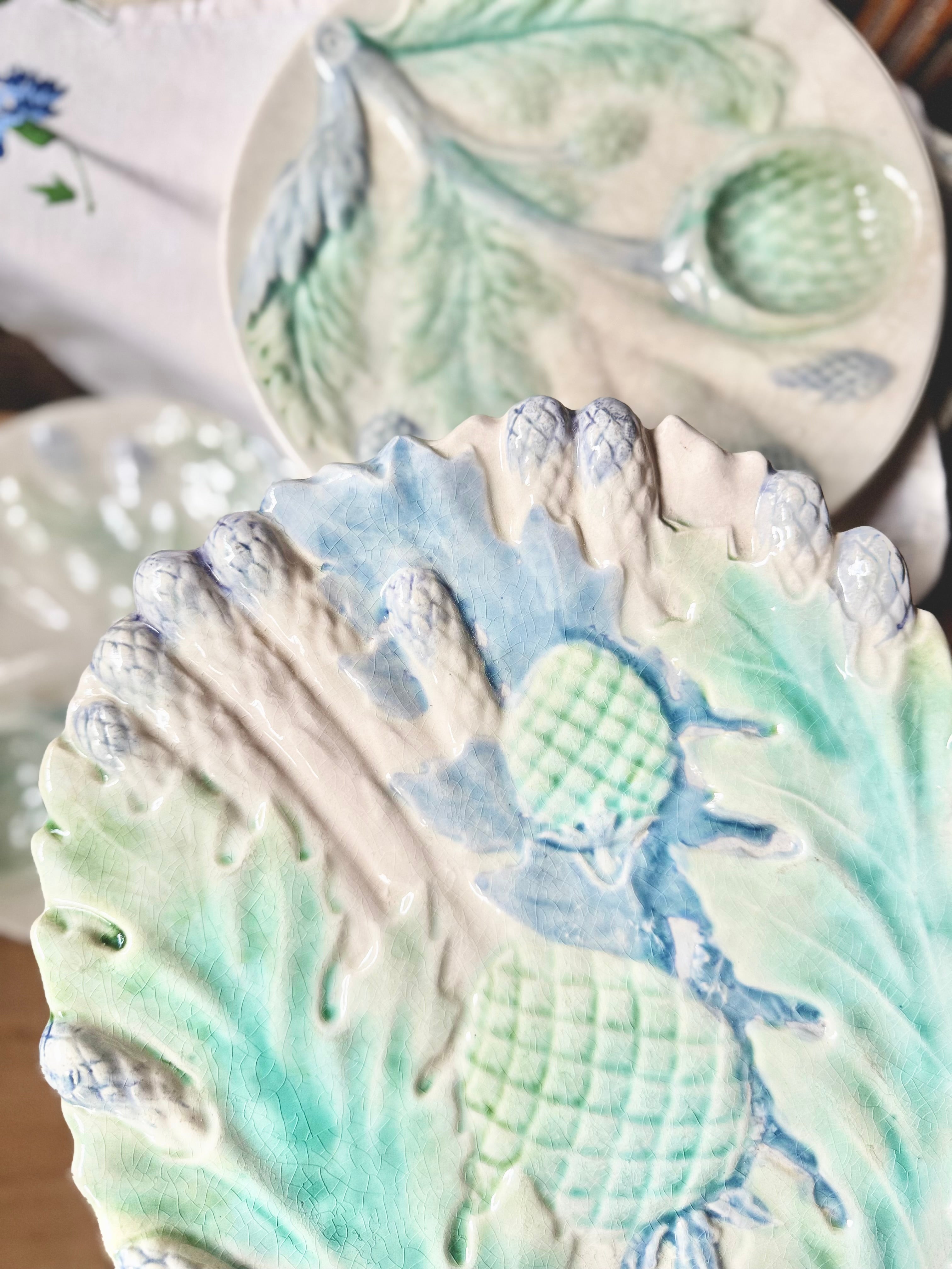 Service art nouveau en barbotine - Le boudoir luxe de Solenn