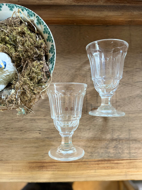 2 verres à bistrot vintage - Le boudoir luxe de Solenn