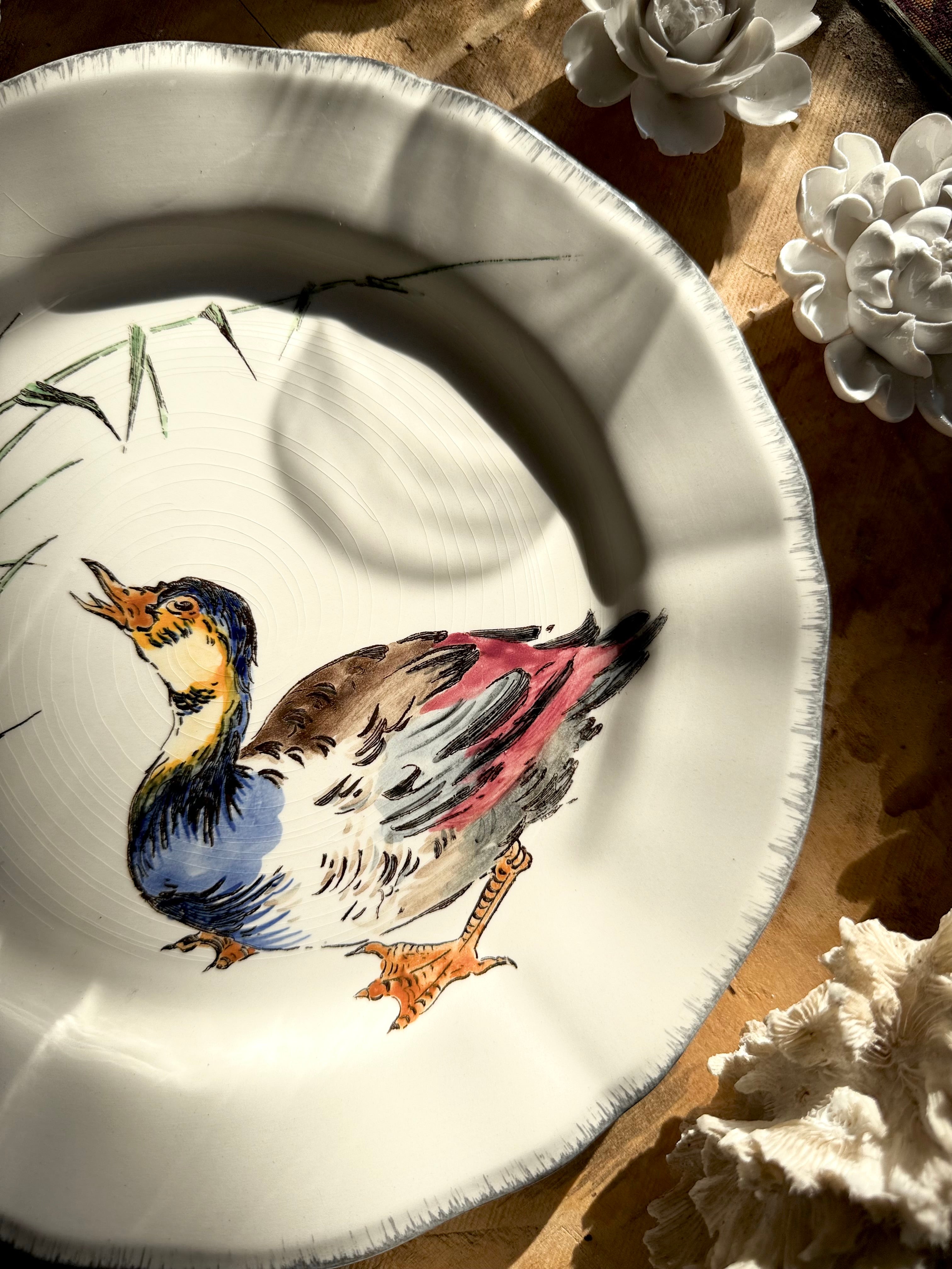 N: 19. assiette de collection « Les grands oiseaux » de Gien - Le boudoir luxe de Solenn