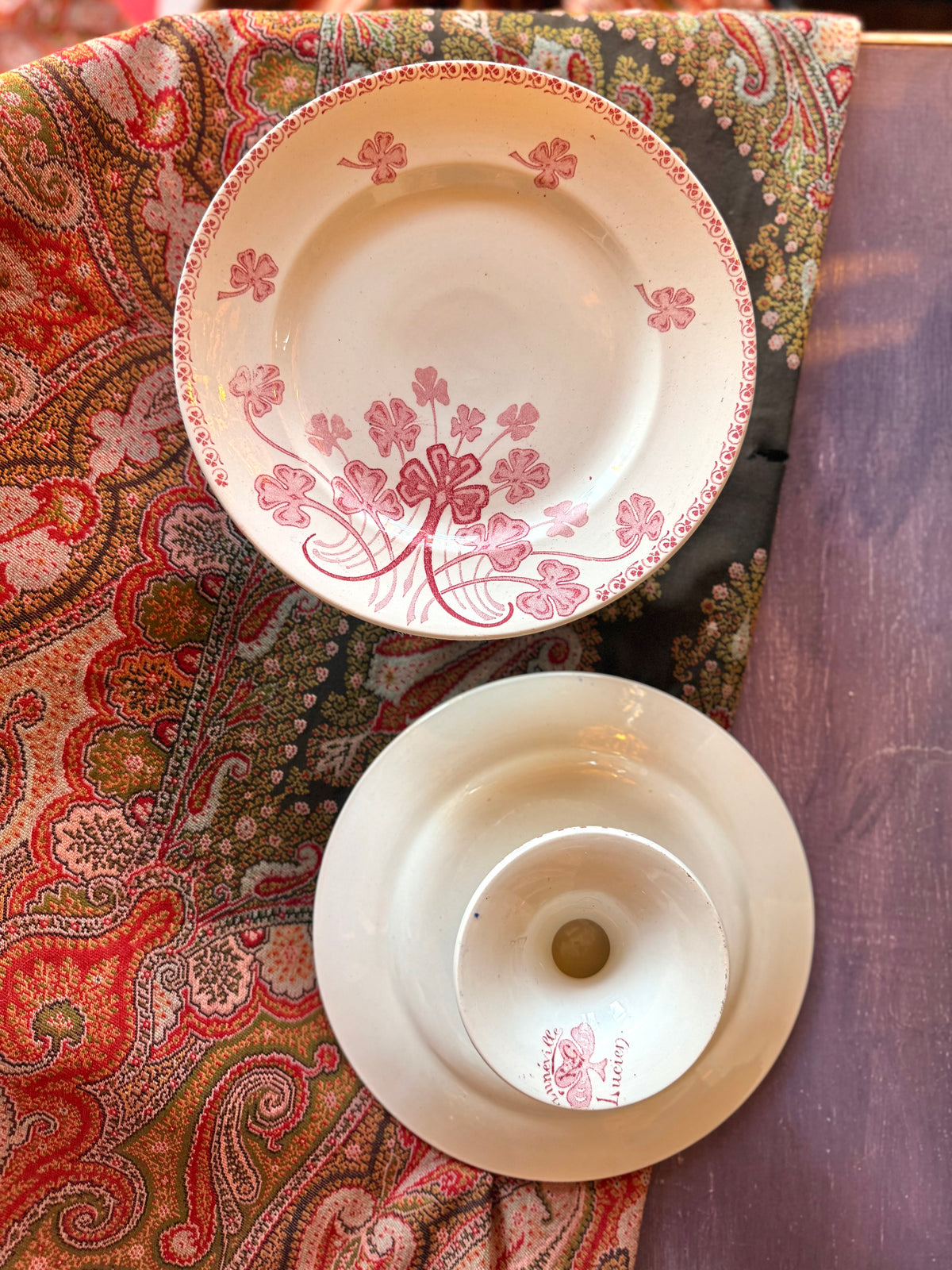 Assiettes hautes Luneville, Lucien