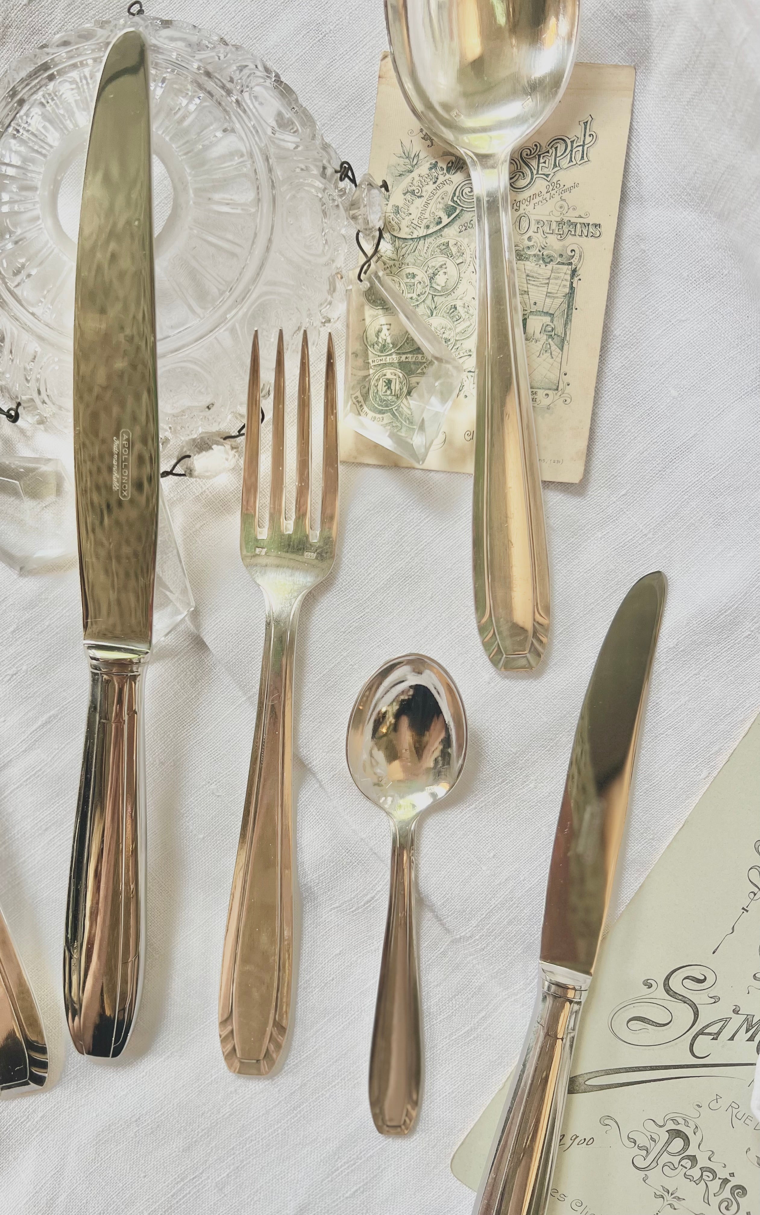 Ménagère Art Déco, métal argenté - Le boudoir luxe de Solenn