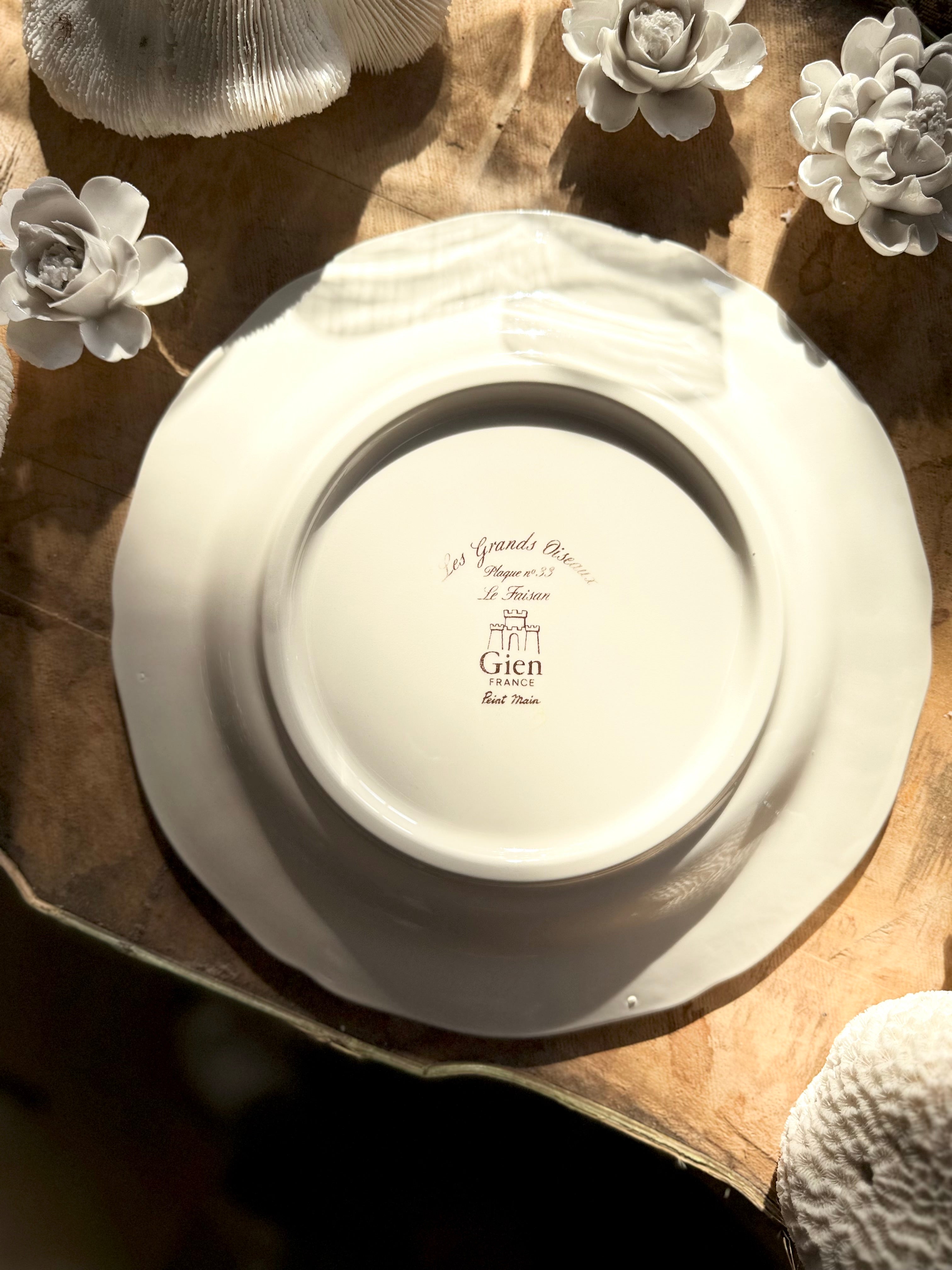 N: 33. assiette de collection « Les grands oiseaux » de Gien - Le boudoir luxe de Solenn