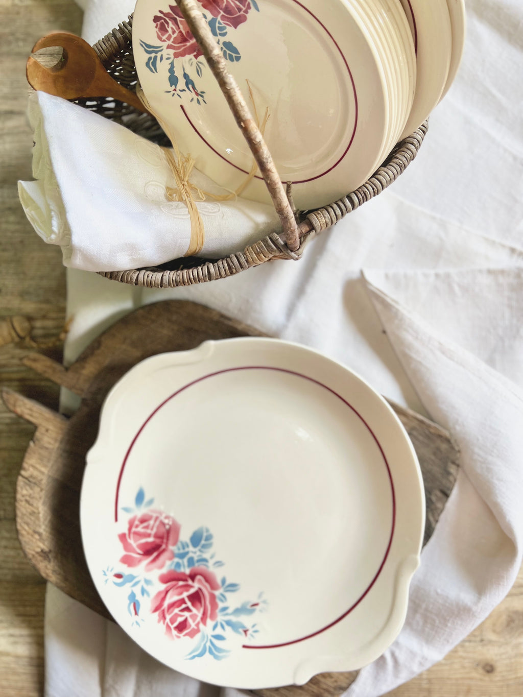 Service à dessert, en demi-porcelaine de Badonviller. - Le boudoir luxe de Solenn