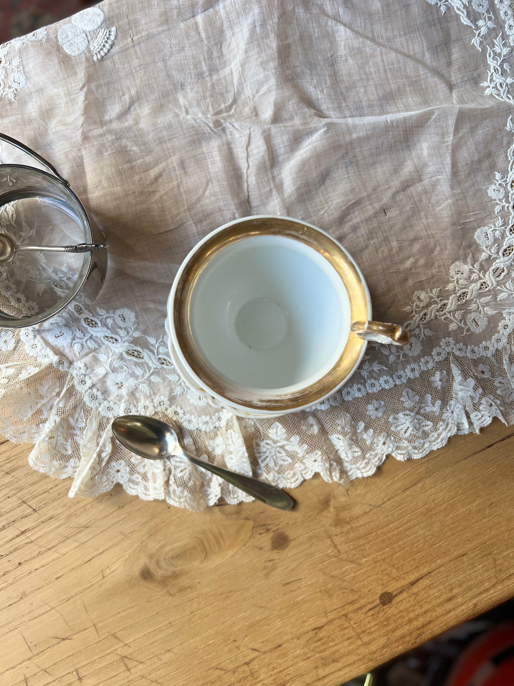 Grande tasse à chocolat en Vieux Paris, empire - Le boudoir luxe de Solenn