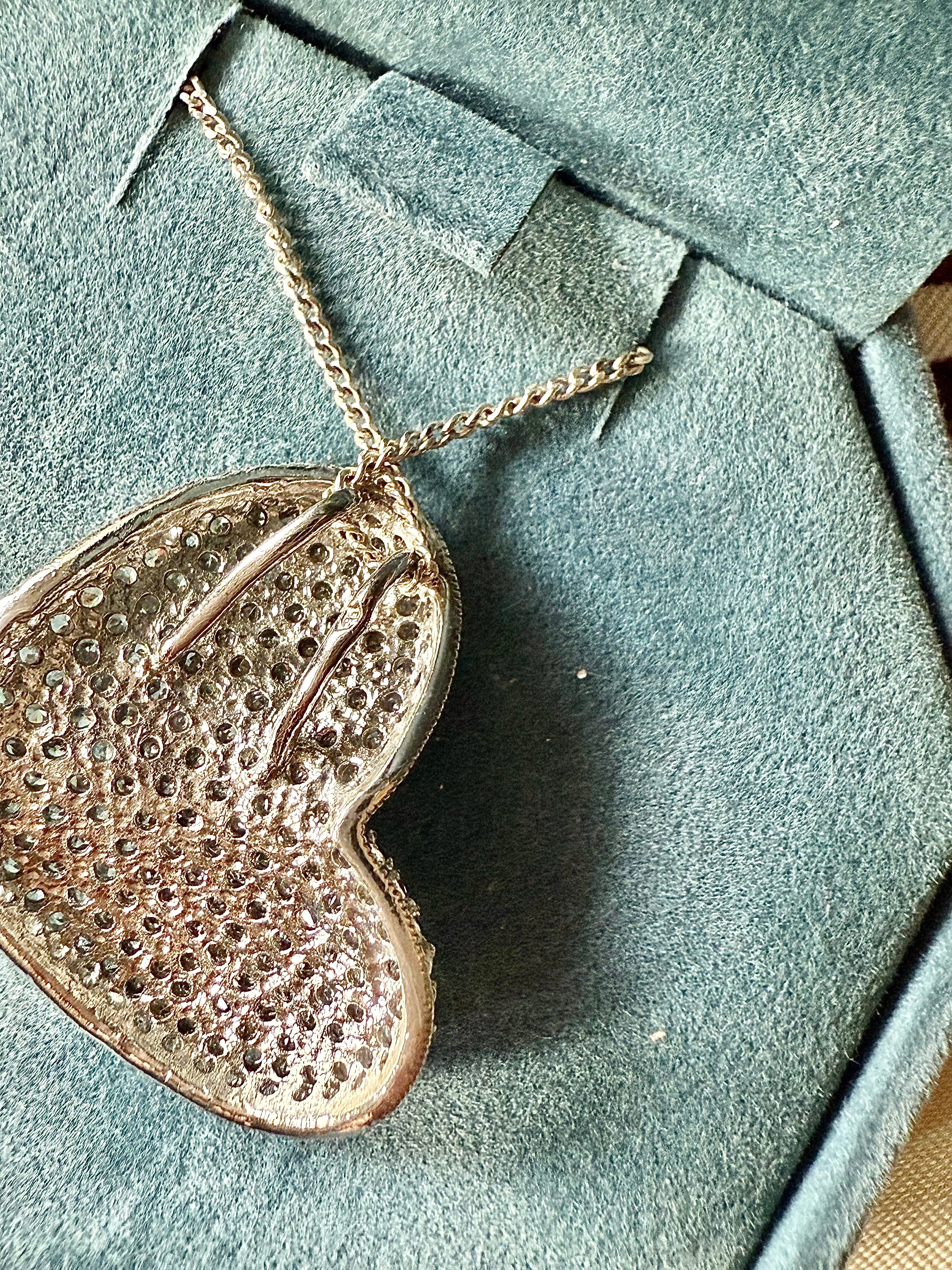 Collier « Amour » argent et cristal - Le boudoir luxe de Solenn