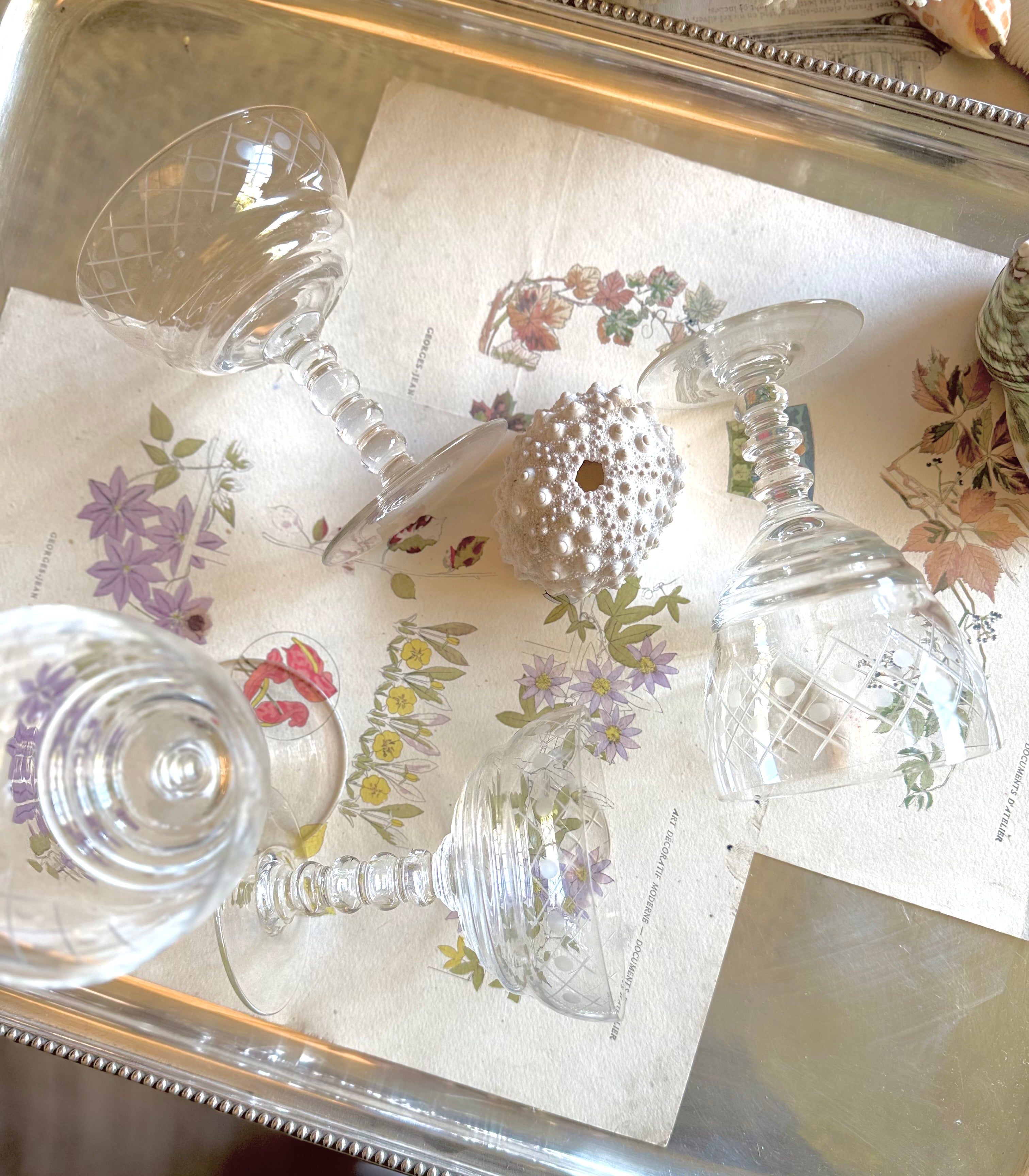 Service art déco en cristal ciselé