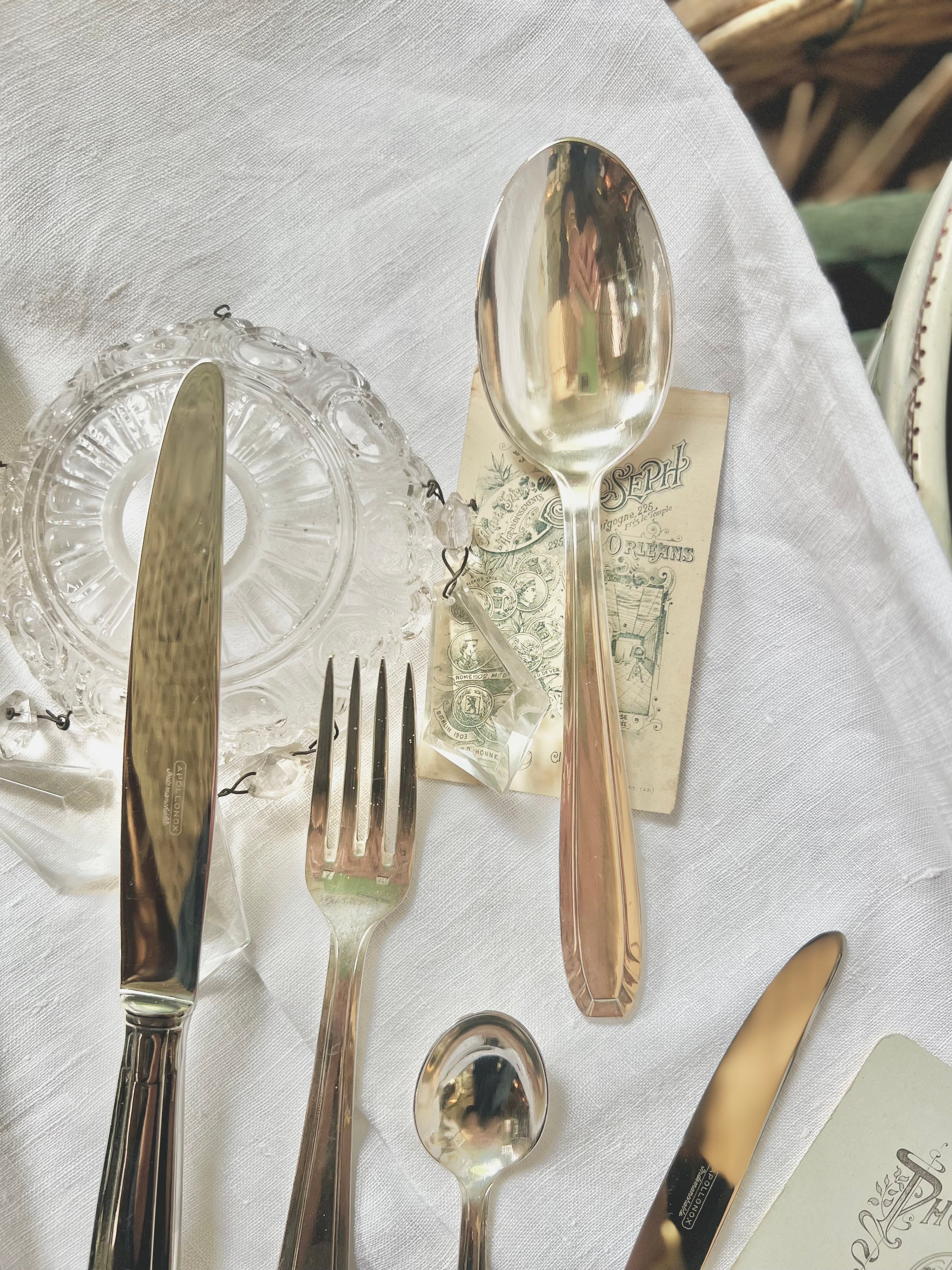 Ménagère Art Déco, métal argenté - Le boudoir luxe de Solenn