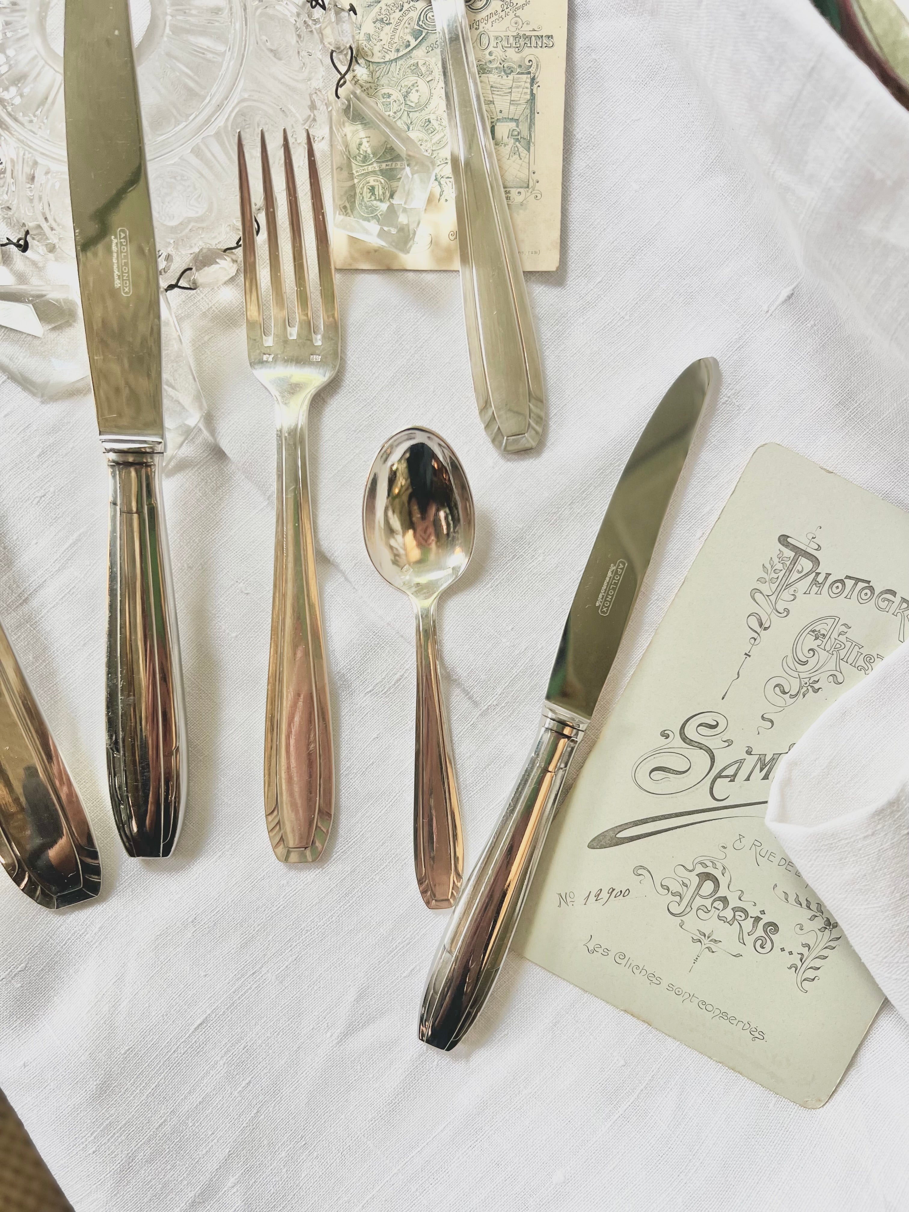 Ménagère Art Déco, métal argenté - Le boudoir luxe de Solenn