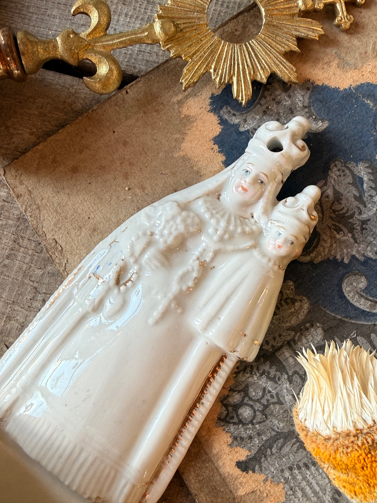 Bénitier la vierge à l’enfant, XIX ème
