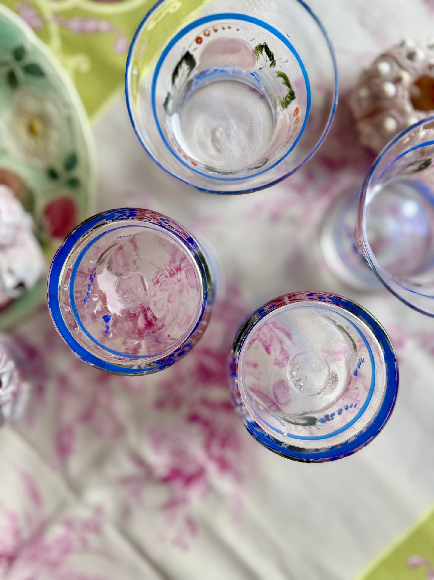 Verres émaillés XIX ème