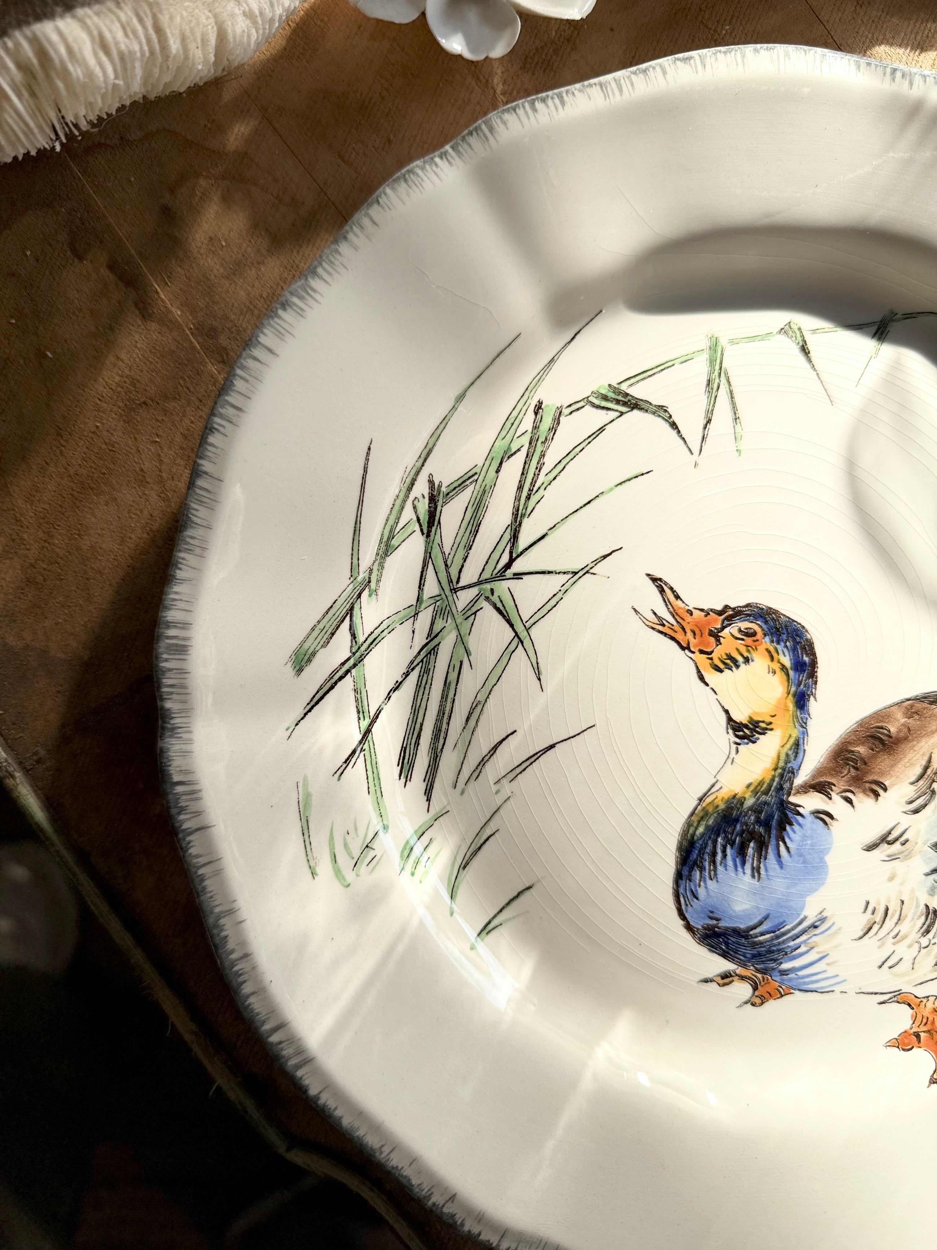 N: 19. assiette de collection « Les grands oiseaux » de Gien - Le boudoir luxe de Solenn