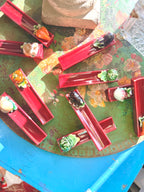 Porte-couteaux en barbotine