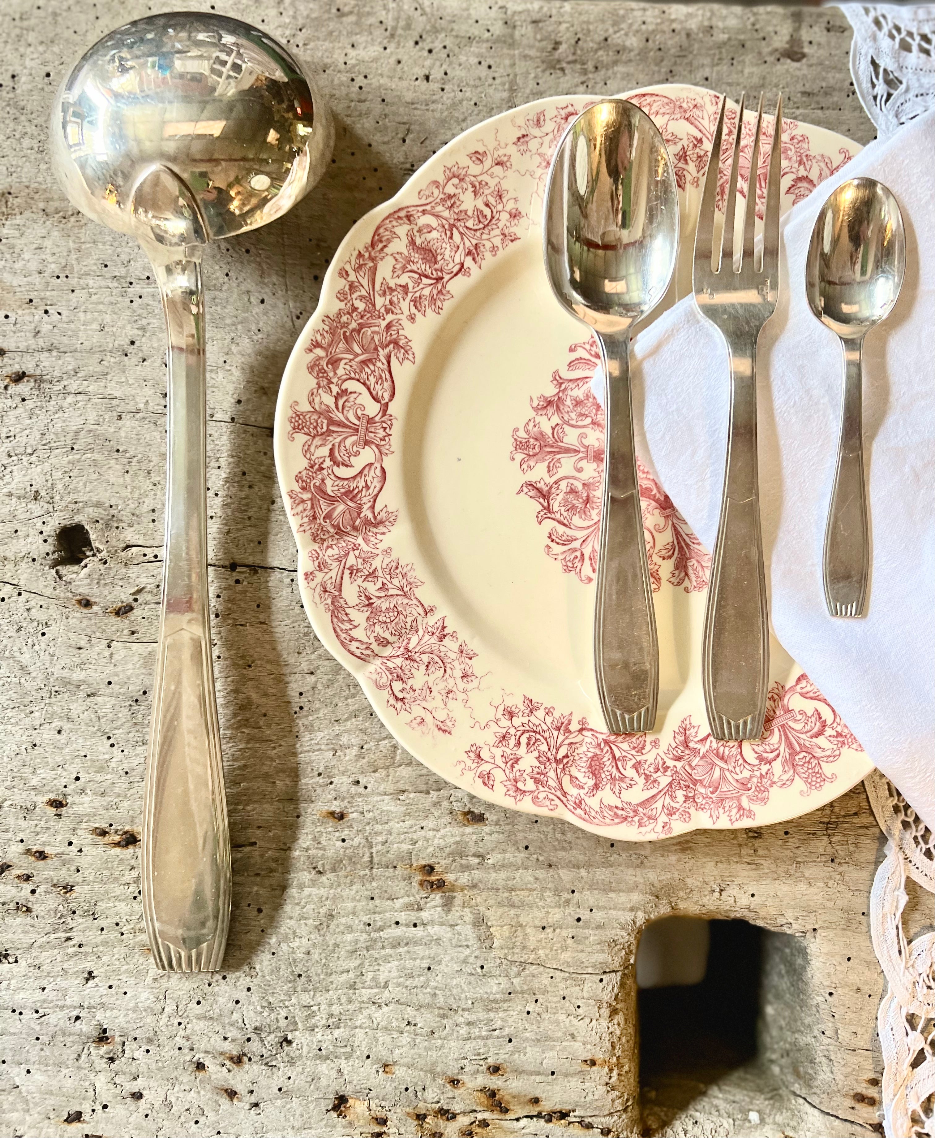 Ménagère Christofle, art déco en alfénide - Le boudoir luxe de Solenn