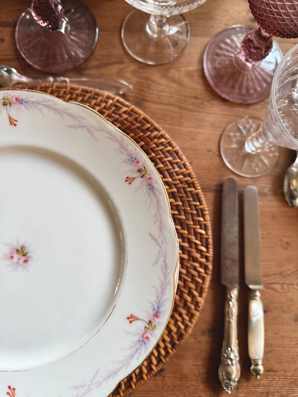10 petites assiettes en porcelaine XIX ème - Le boudoir luxe de Solenn