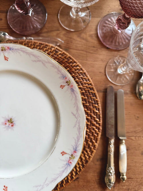 10 petites assiettes en porcelaine XIX ème - Le boudoir luxe de Solenn