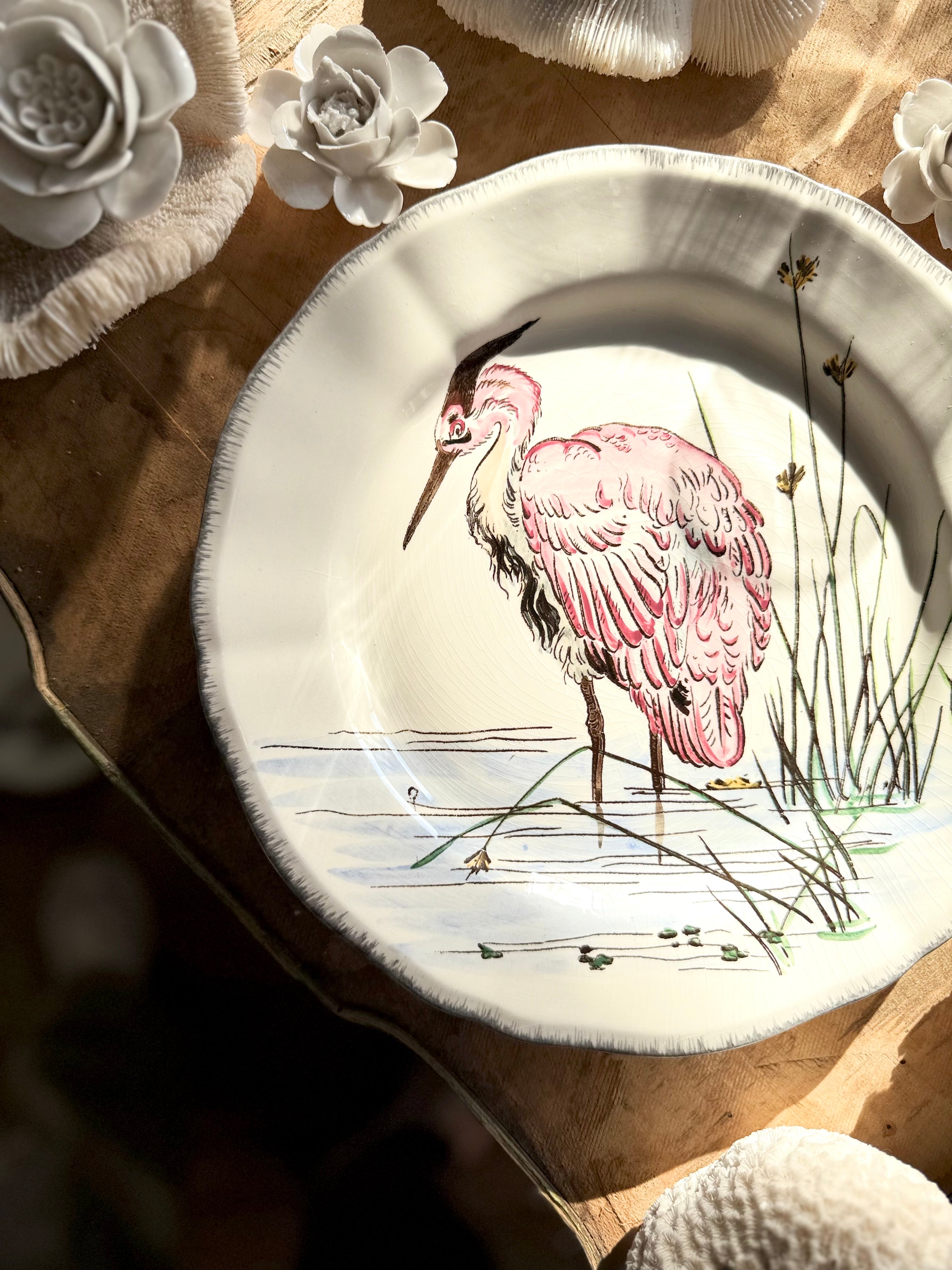 N: 11. assiette de collection « Les grands oiseaux » de Gien - Le boudoir luxe de Solenn