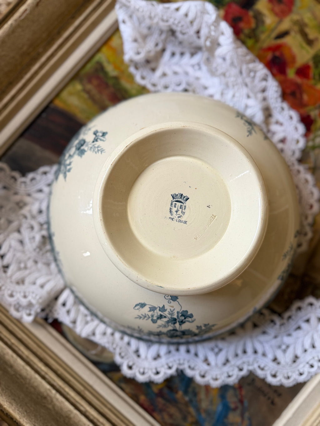 Grand saladier en terre de fer Saint Amand - Le boudoir luxe de Solenn