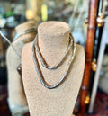 Sautoir vintage maille « snake » - Le boudoir luxe de Solenn